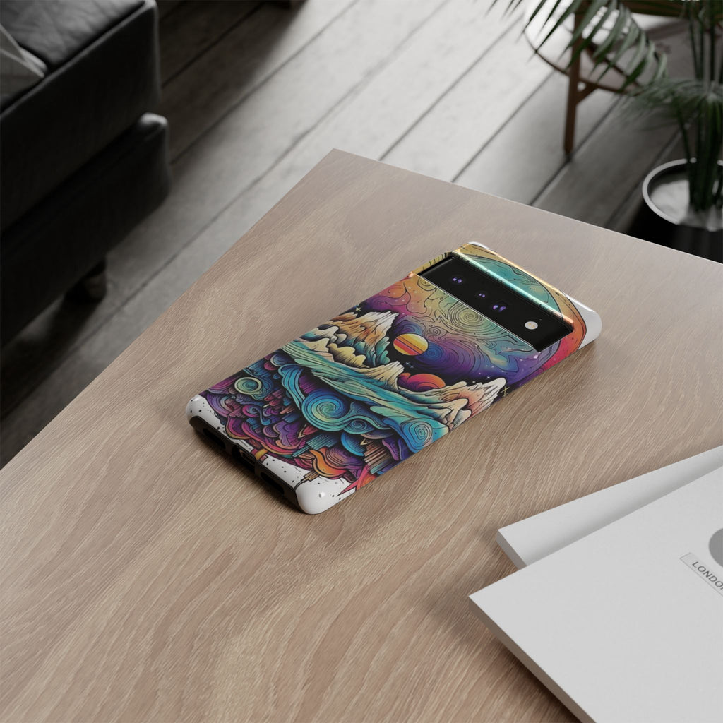 Psychedelic Mountain Sunset Tough Case