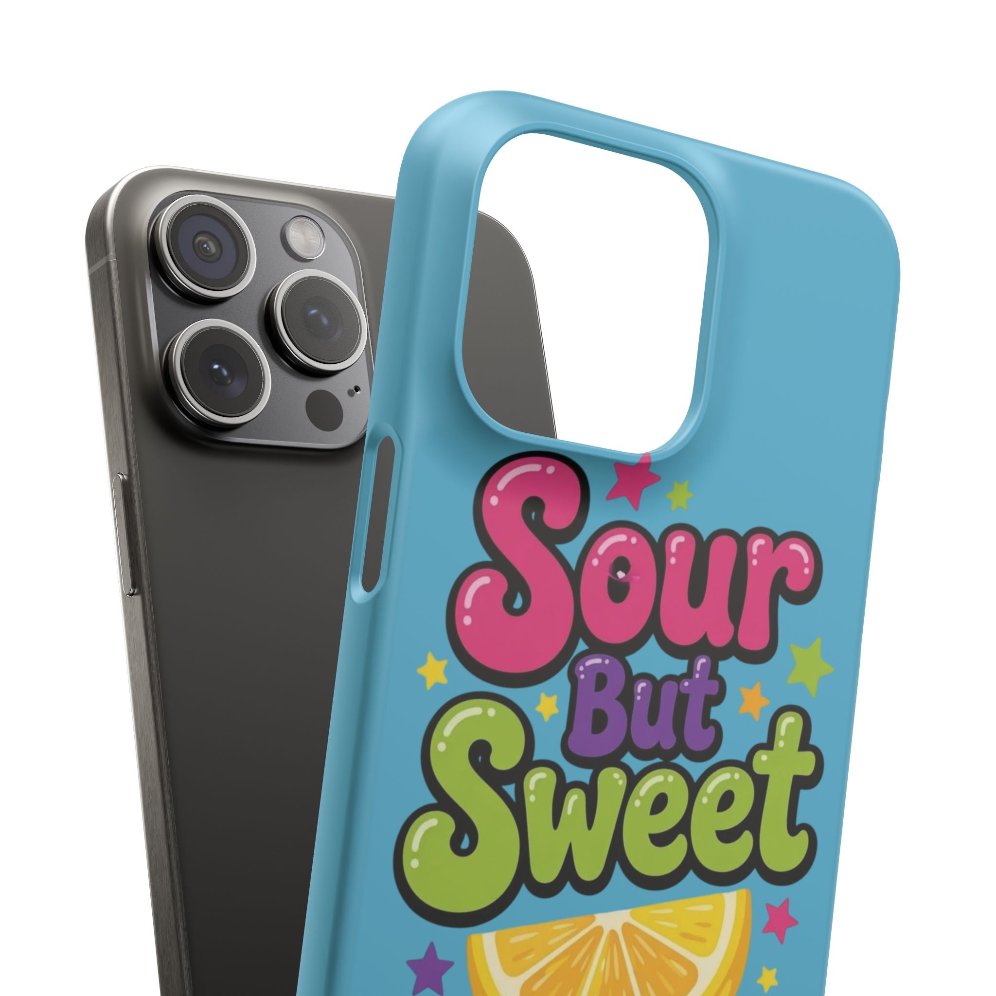 iPhone Case — “Sour But Sweet” Bright Graphic Snap Case