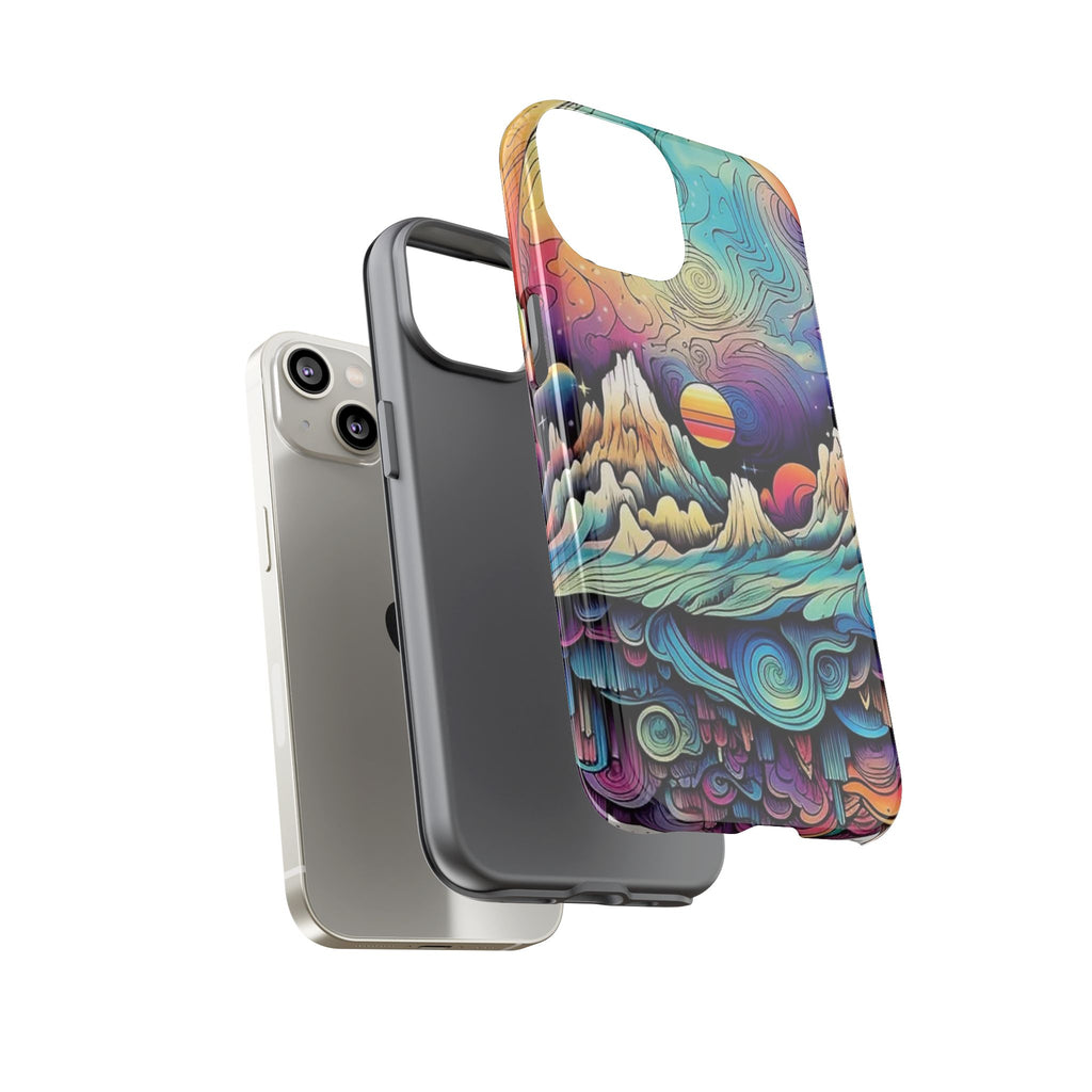Psychedelic Mountain Sunset Tough Case