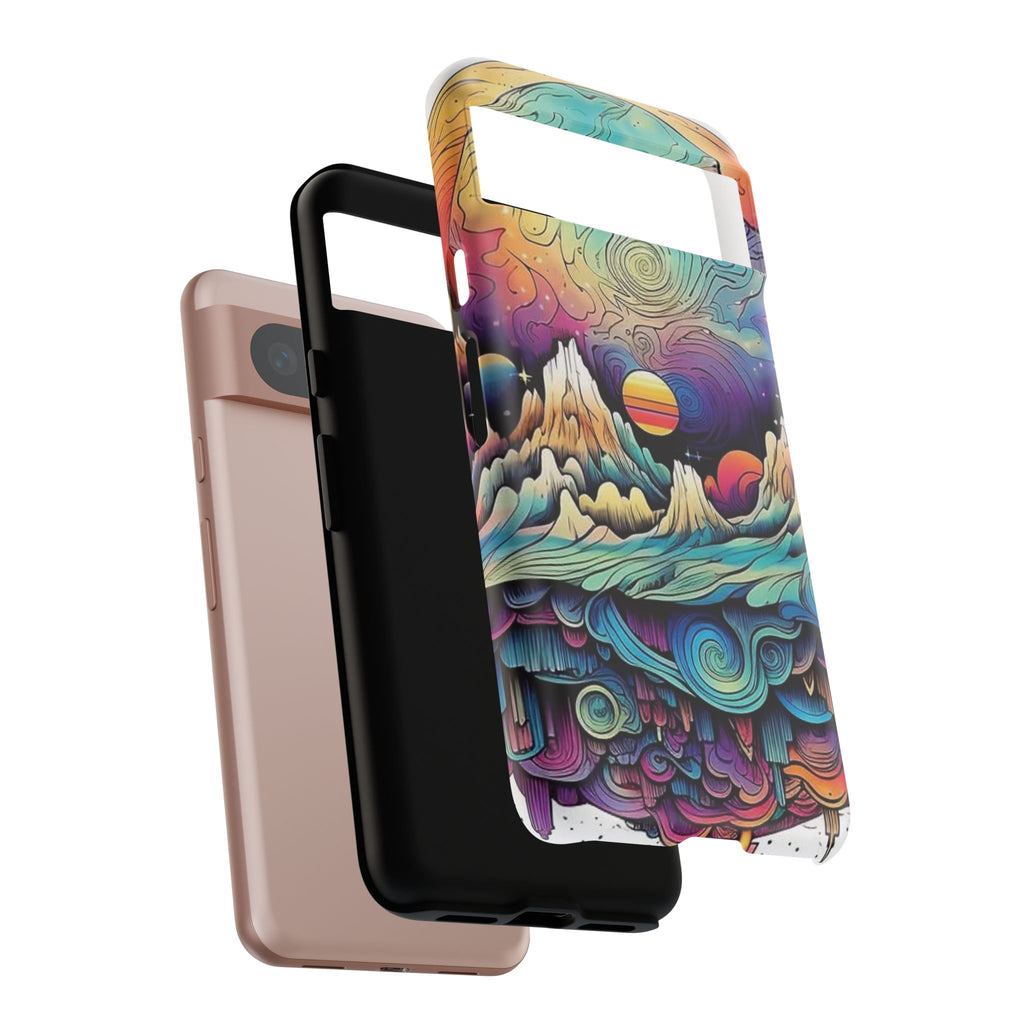 Psychedelic Mountain Sunset Tough Case