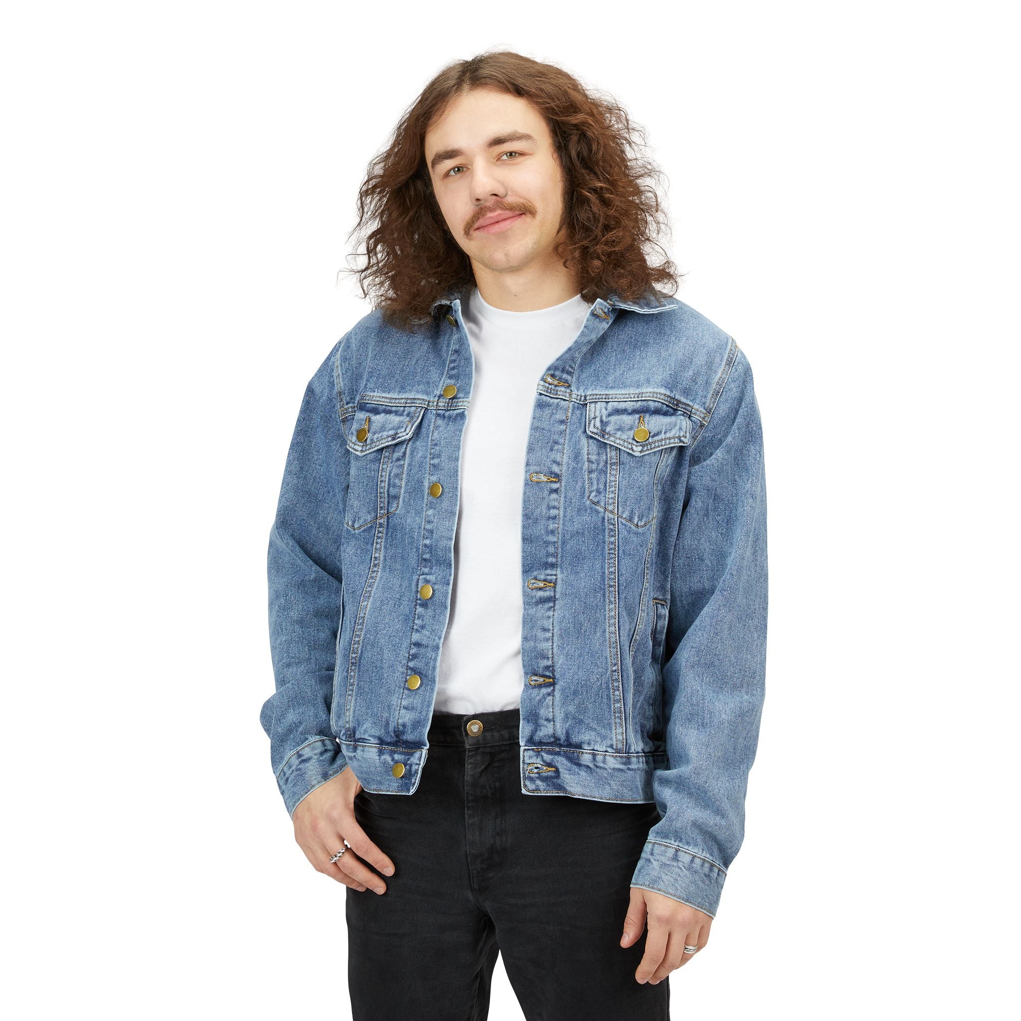 Denim Jacket — Customizable Back Patch Jean Jacket