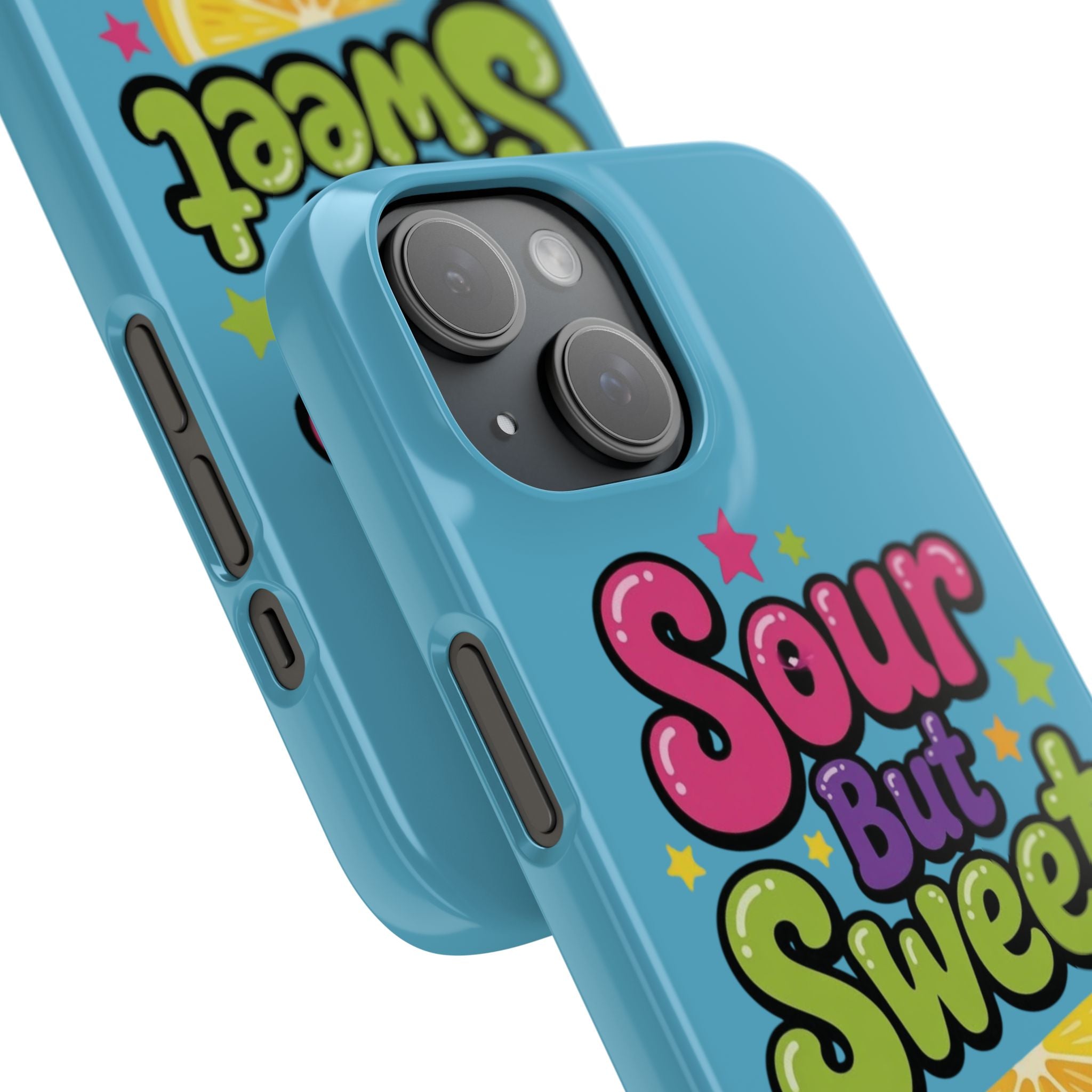 iPhone Case — “Sour But Sweet” Bright Graphic Snap Case