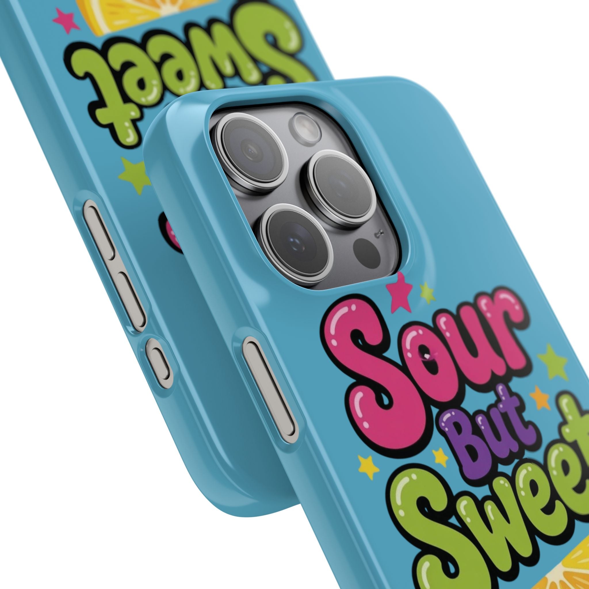 iPhone Case — “Sour But Sweet” Bright Graphic Snap Case
