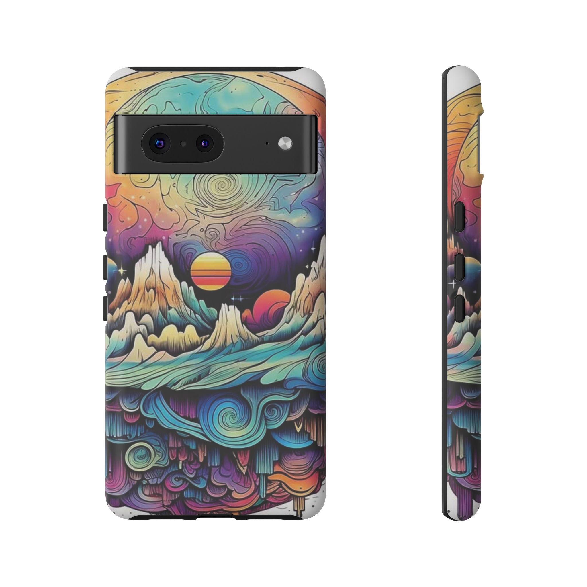 Psychedelic Mountain Sunset Tough Case
