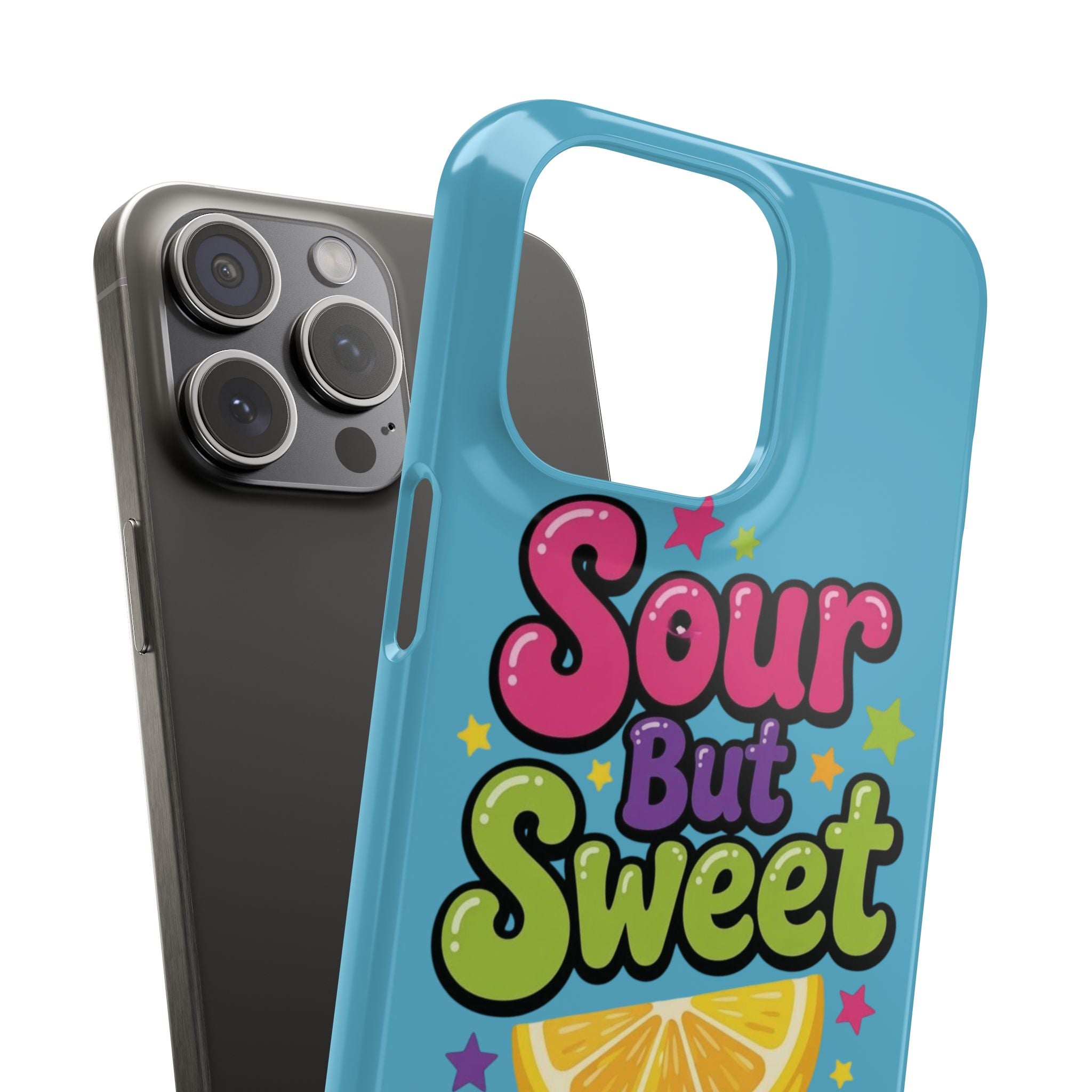 iPhone Case — “Sour But Sweet” Bright Graphic Snap Case