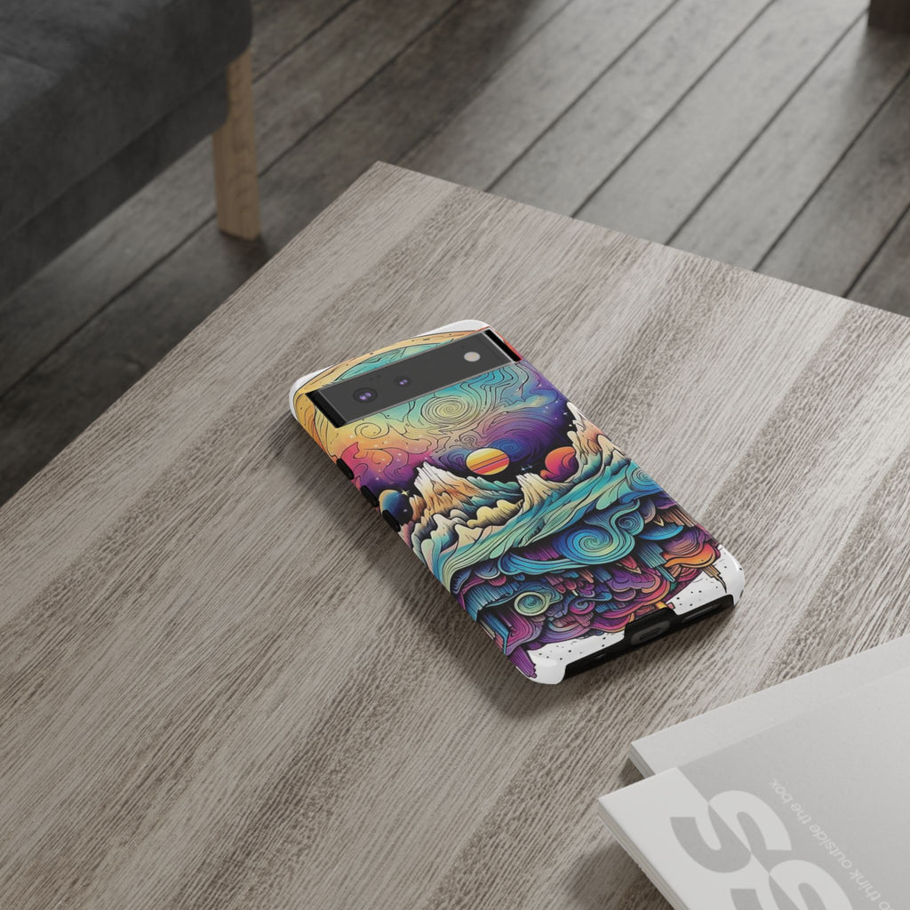 Psychedelic Mountain Sunset Tough Case