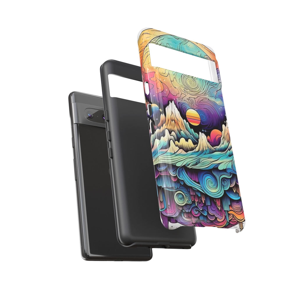 Psychedelic Mountain Sunset Tough Case