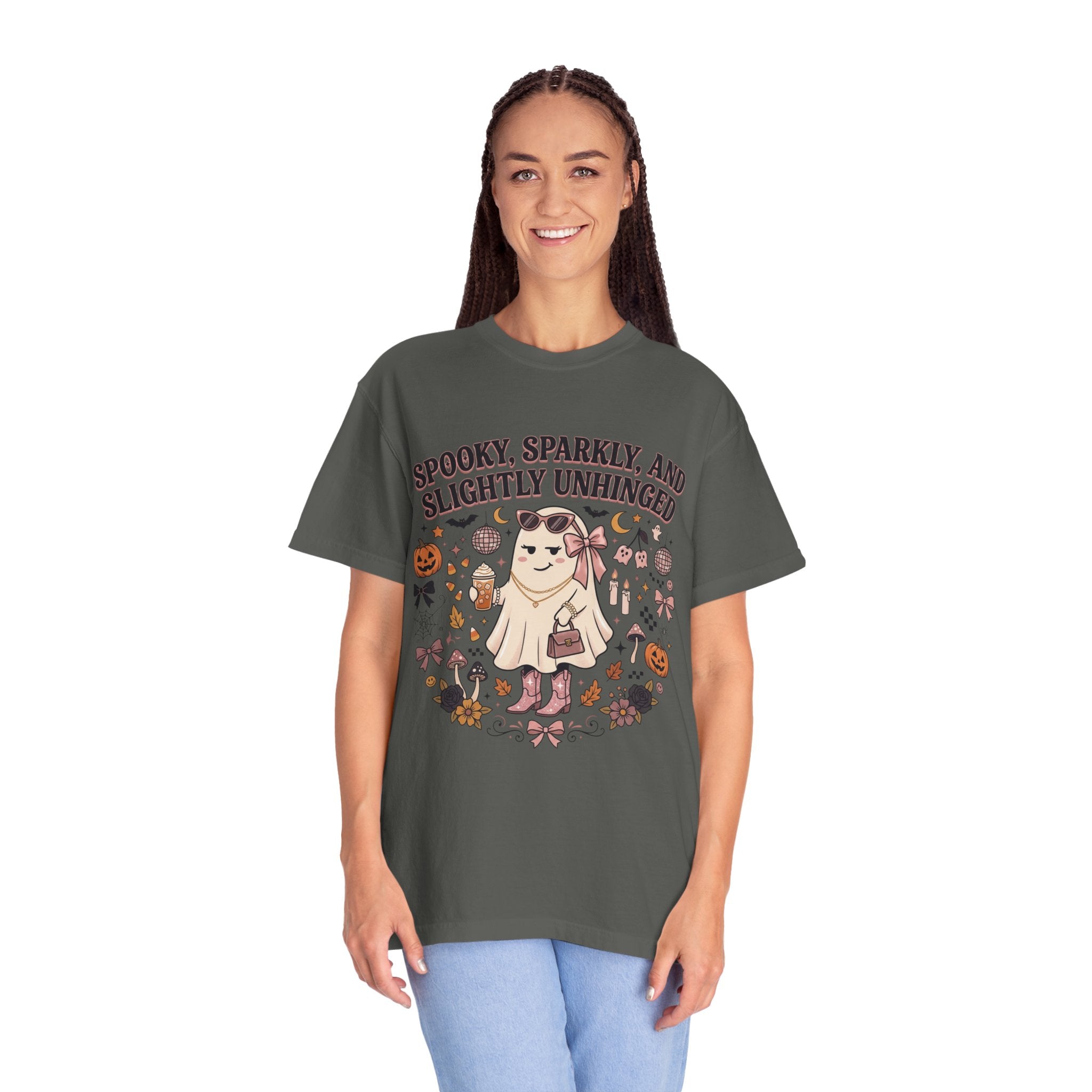 Spooky, Sparkly & Slightly Unhinged Halloween T-Shirt