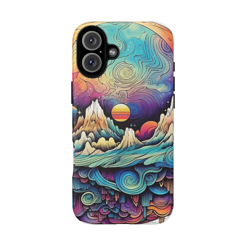 Psychedelic Mountain Sunset Tough Case