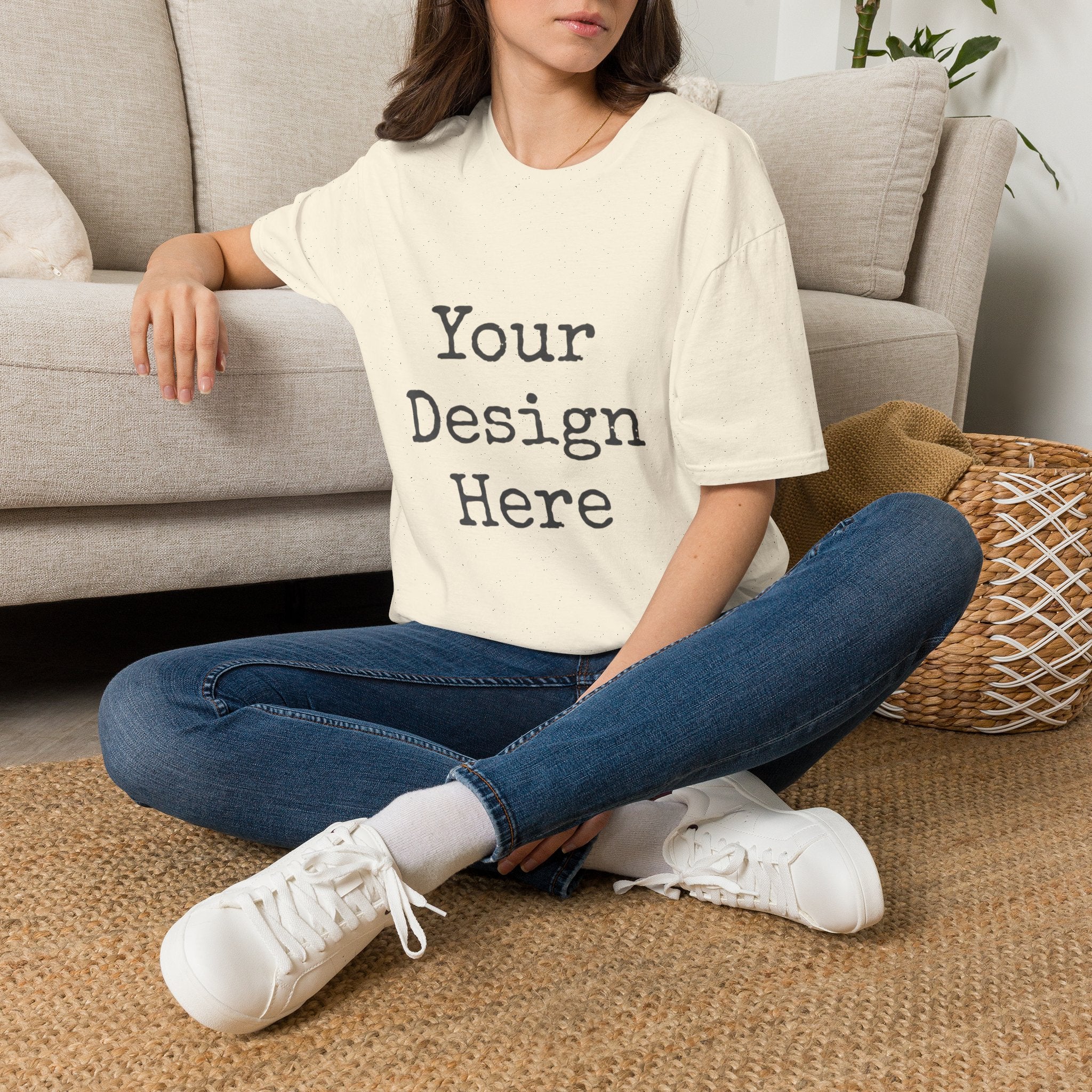 Customizable White T‑Shirt — Your Design Here Tee