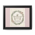 Framed Canvas Wall Art - 'Soak in the Quiet, Country Soul' Vintage Bath Print