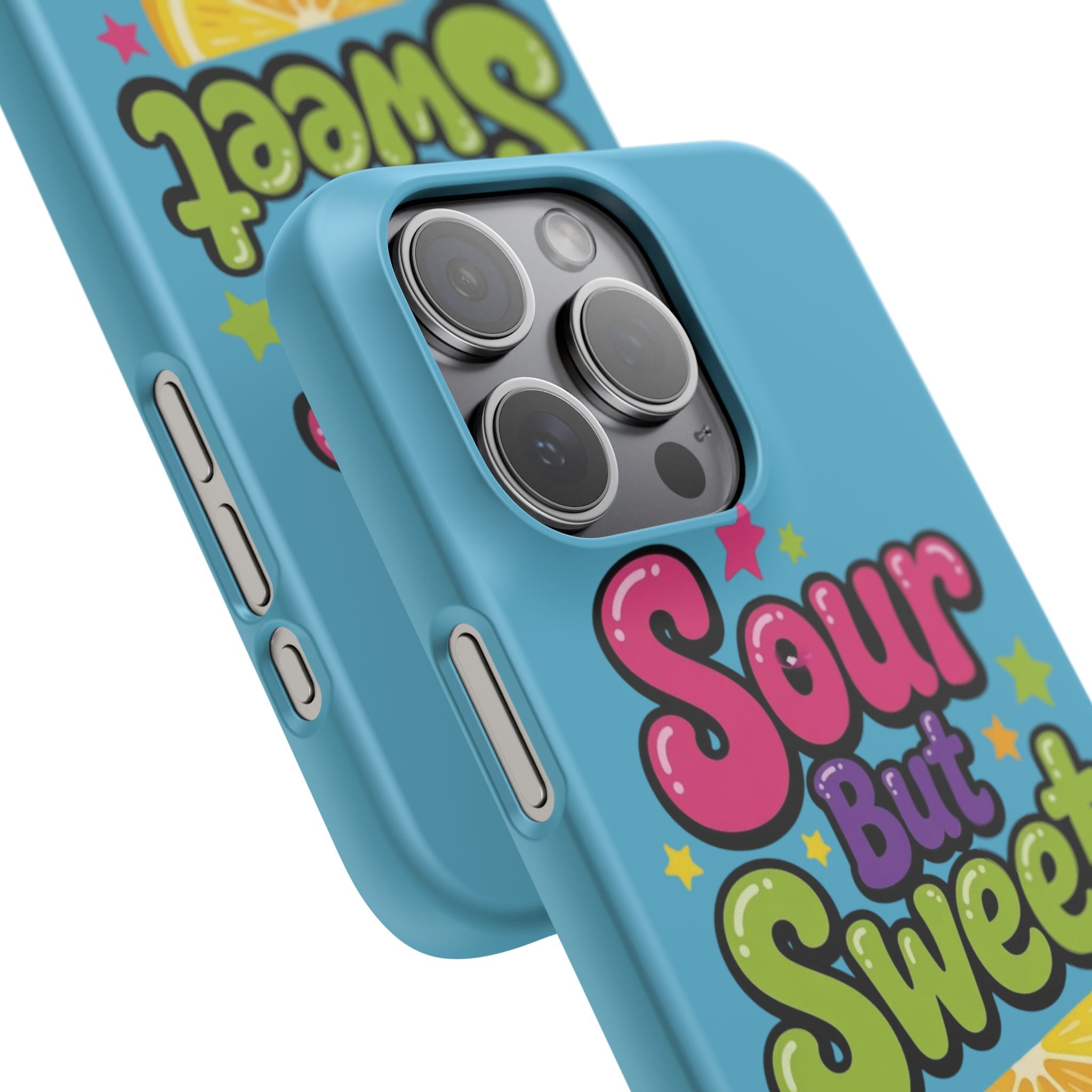 iPhone Case — “Sour But Sweet” Bright Graphic Snap Case