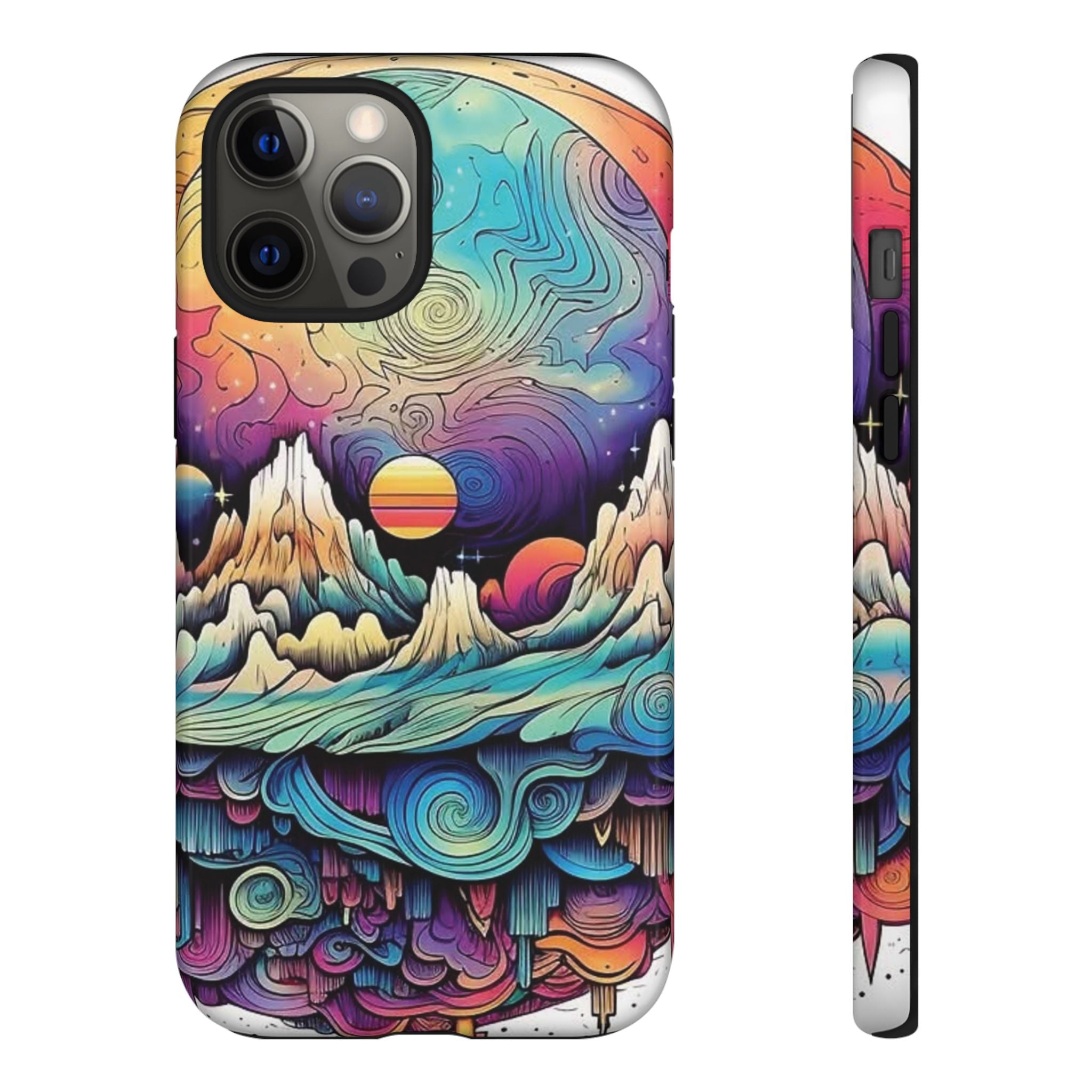 Psychedelic Mountain Sunset Tough Case