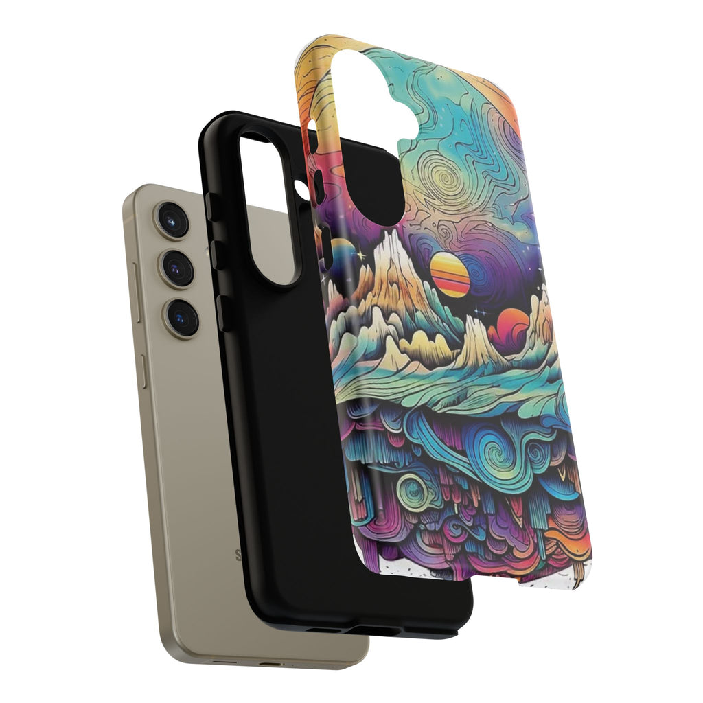 Psychedelic Mountain Sunset Tough Case