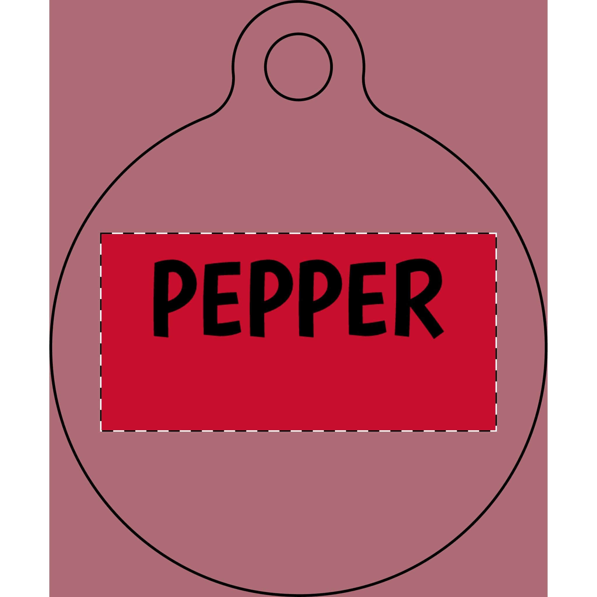 Personalized Bone Pet Tag — Engraved Name 'DUKE' Dog ID Tag