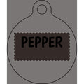 Personalized Bone Pet Tag — Engraved Name 'DUKE' Dog ID Tag