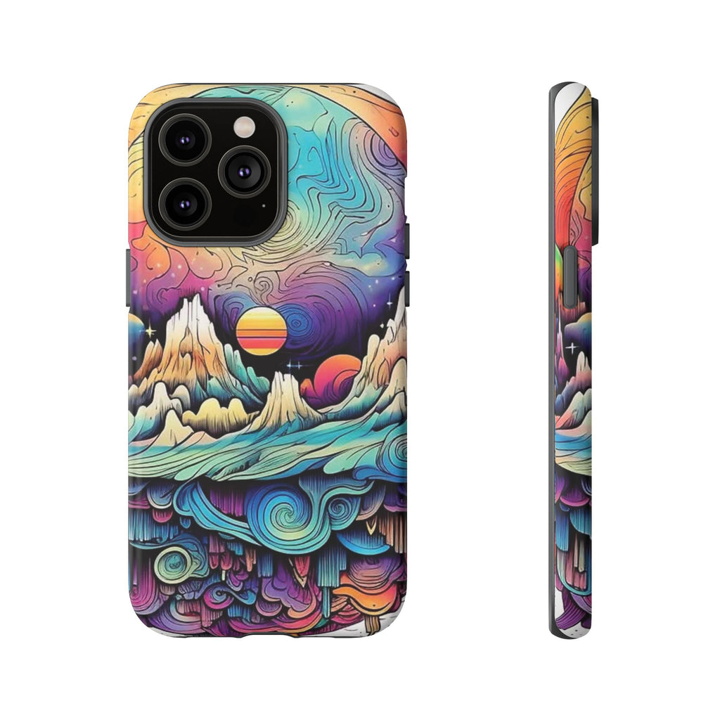 Psychedelic Mountain Sunset Tough Case