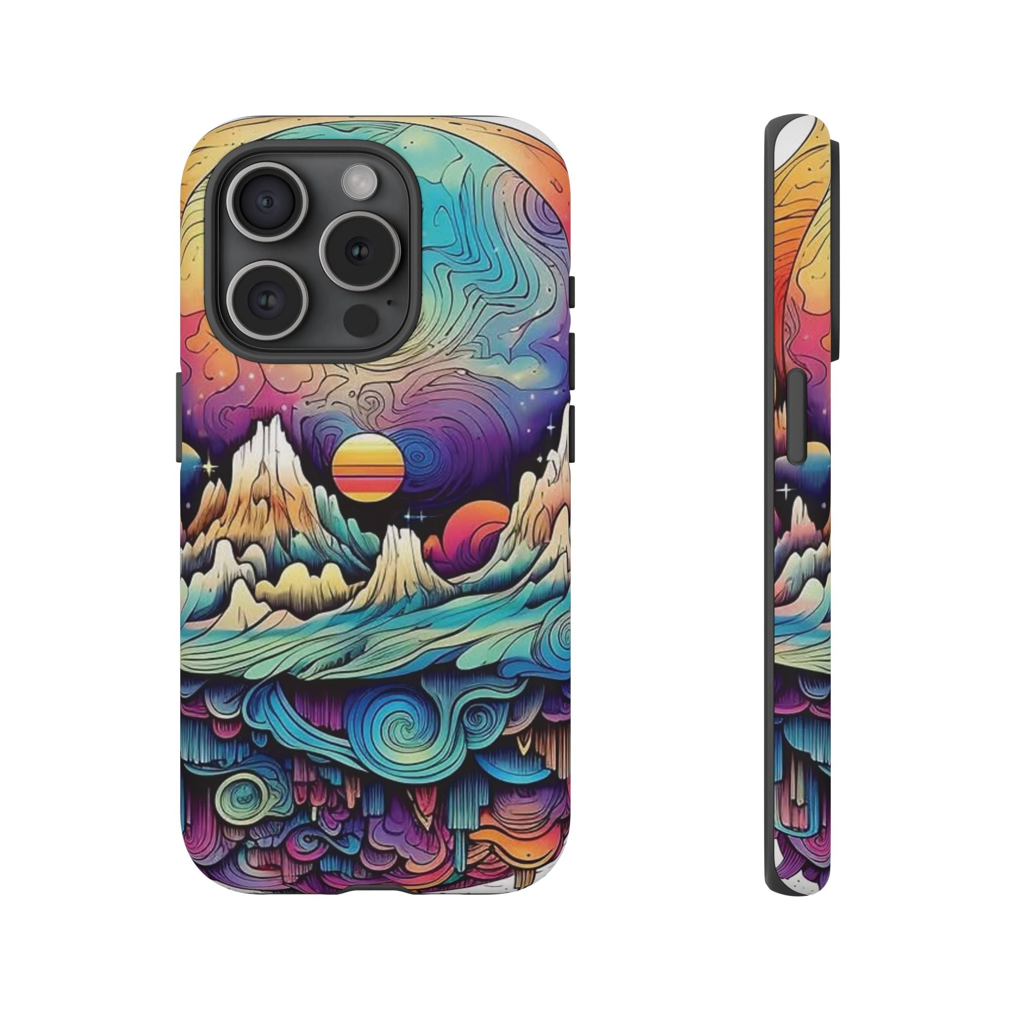 Psychedelic Mountain Sunset Tough Case
