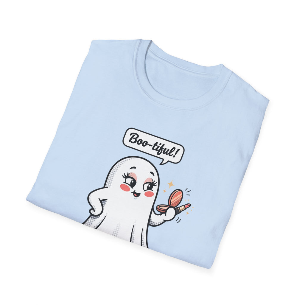Boo-tiful Ghost T-Shirt — Cute Halloween Spirit Graphic Tee