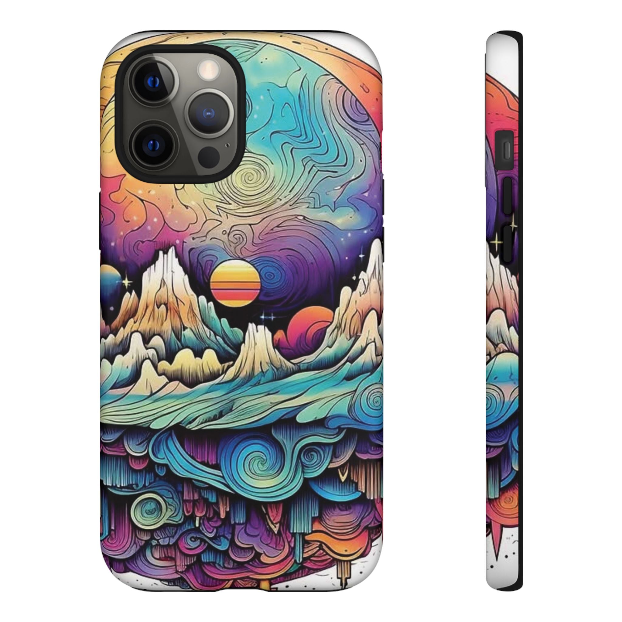 Psychedelic Mountain Sunset Tough Case