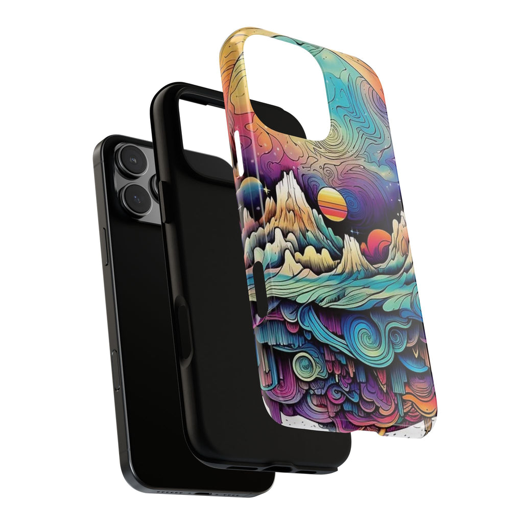 Psychedelic Mountain Sunset Tough Case