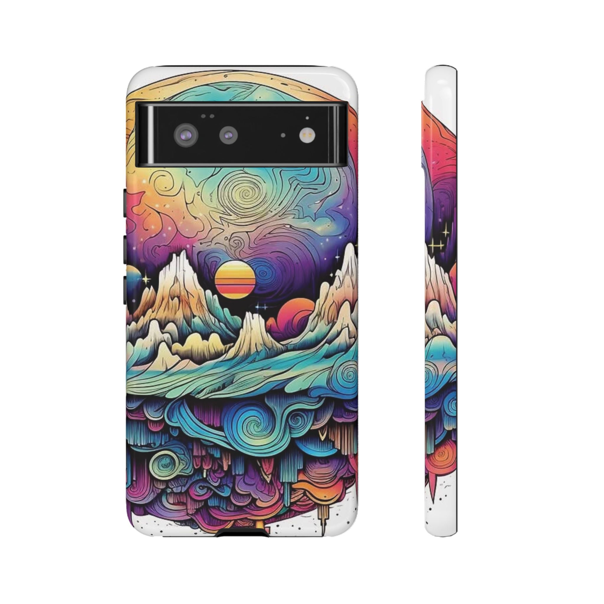 Psychedelic Mountain Sunset Tough Case