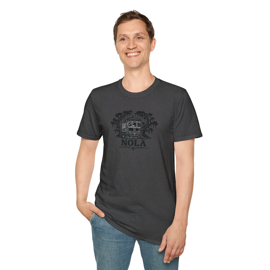 NOLA Streetcar T-Shirt — New Orleans Vintage Swamp Vibe