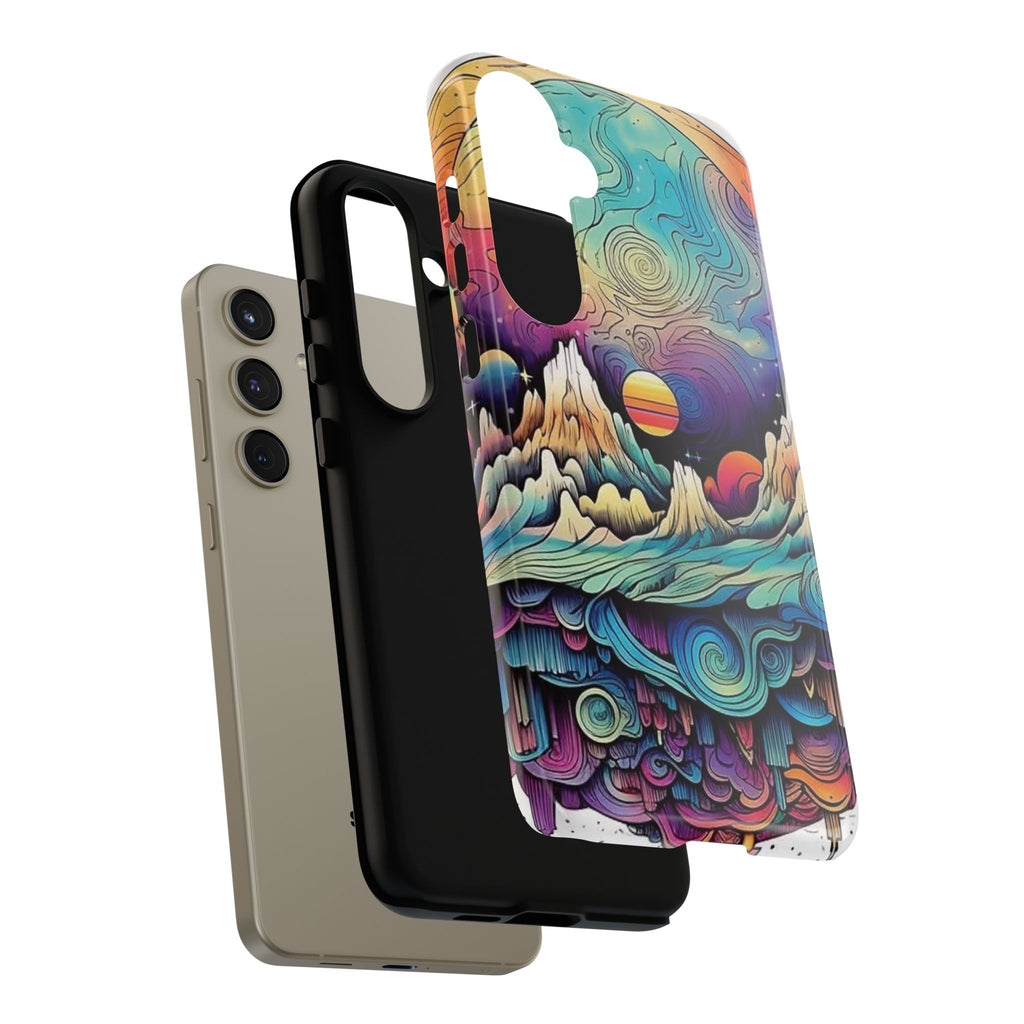 Psychedelic Mountain Sunset Tough Case