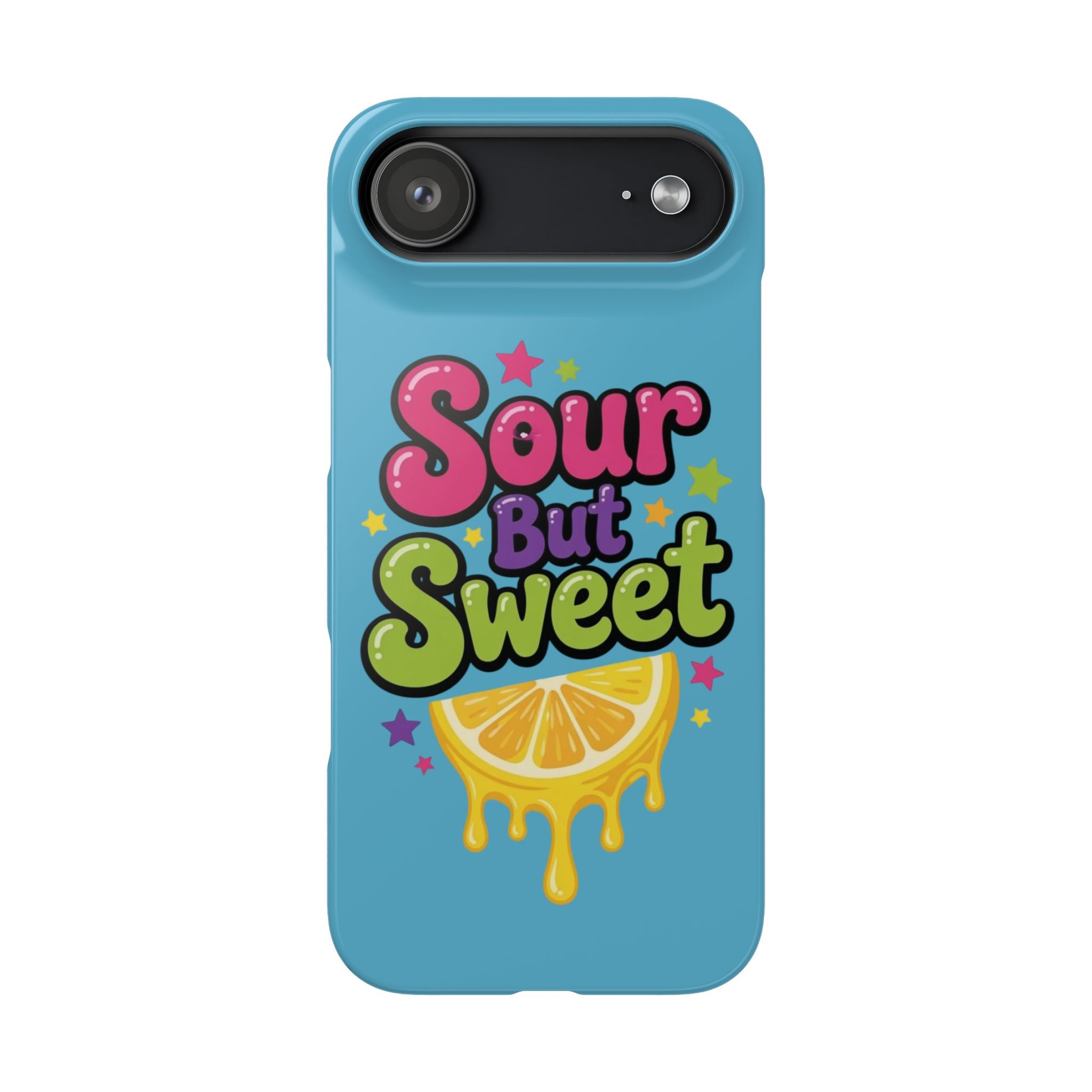 iPhone Case — “Sour But Sweet” Bright Graphic Snap Case