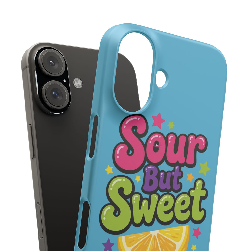 iPhone Case — “Sour But Sweet” Bright Graphic Snap Case
