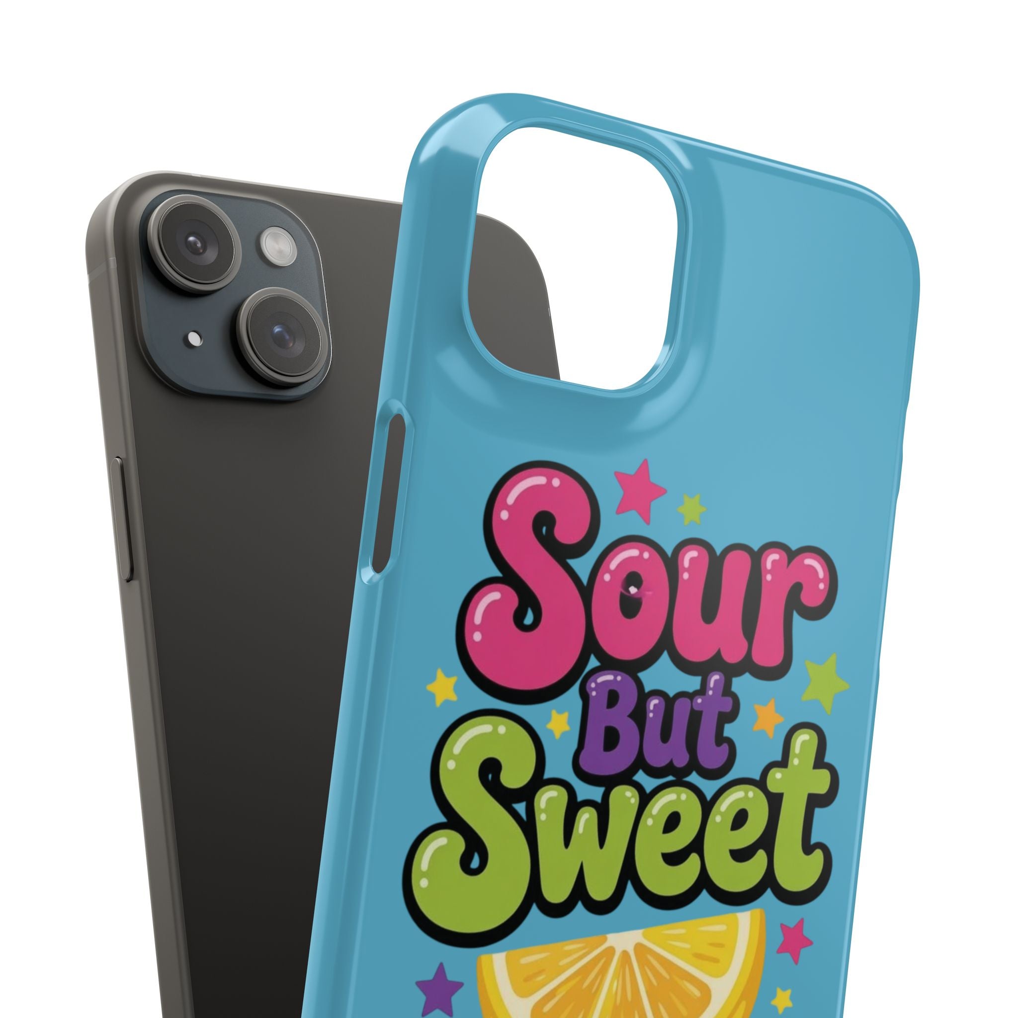iPhone Case — “Sour But Sweet” Bright Graphic Snap Case