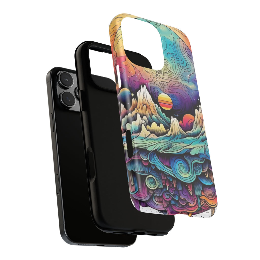 Psychedelic Mountain Sunset Tough Case