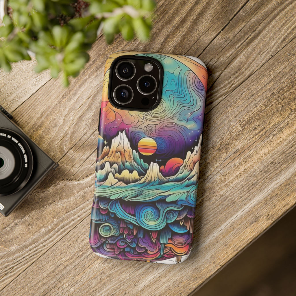 Psychedelic Mountain Sunset Tough Case