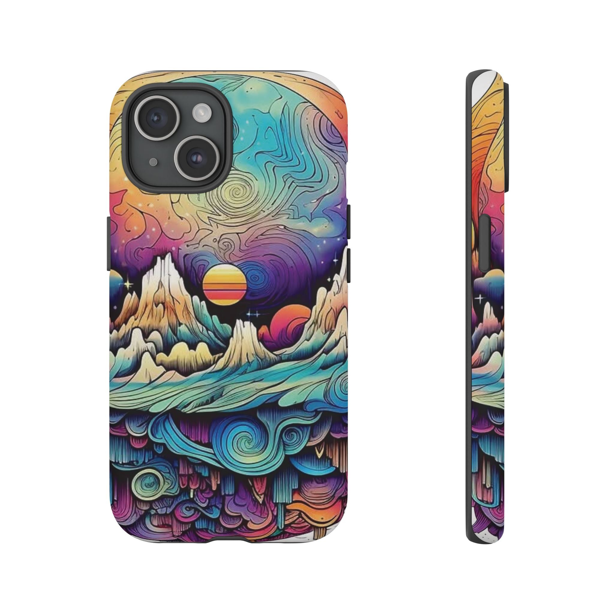 Psychedelic Mountain Sunset Tough Case