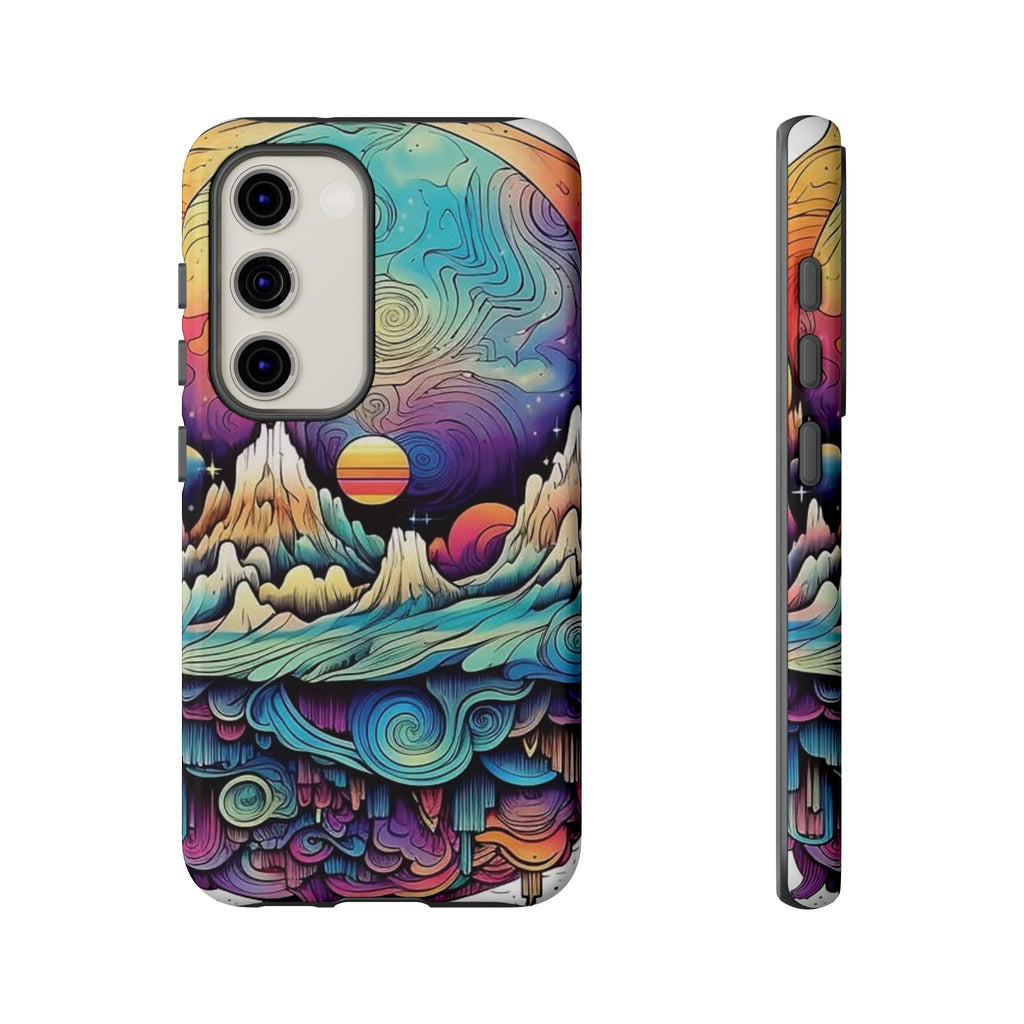 Psychedelic Mountain Sunset Tough Case