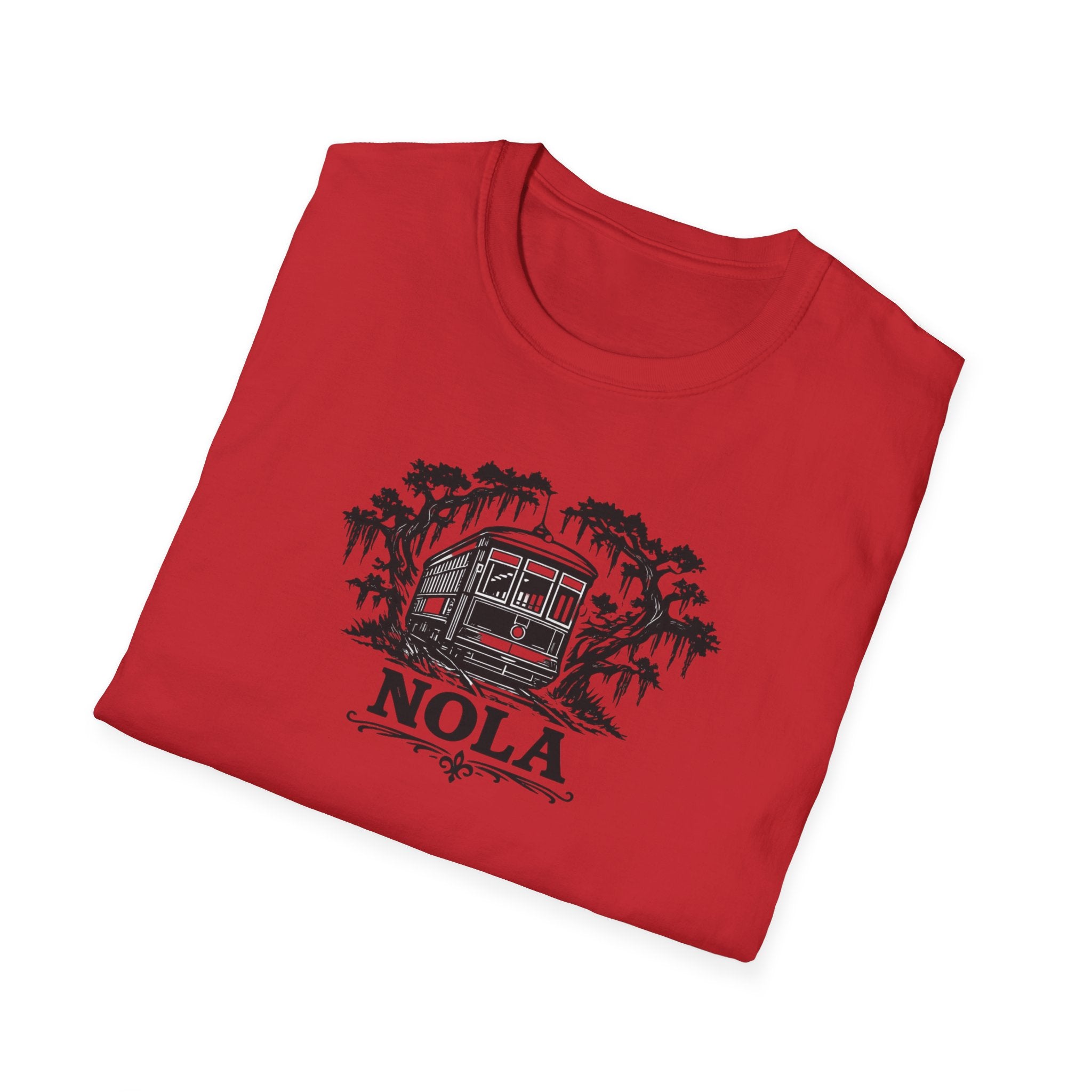 NOLA Streetcar T-Shirt — New Orleans Vintage Swamp Vibe