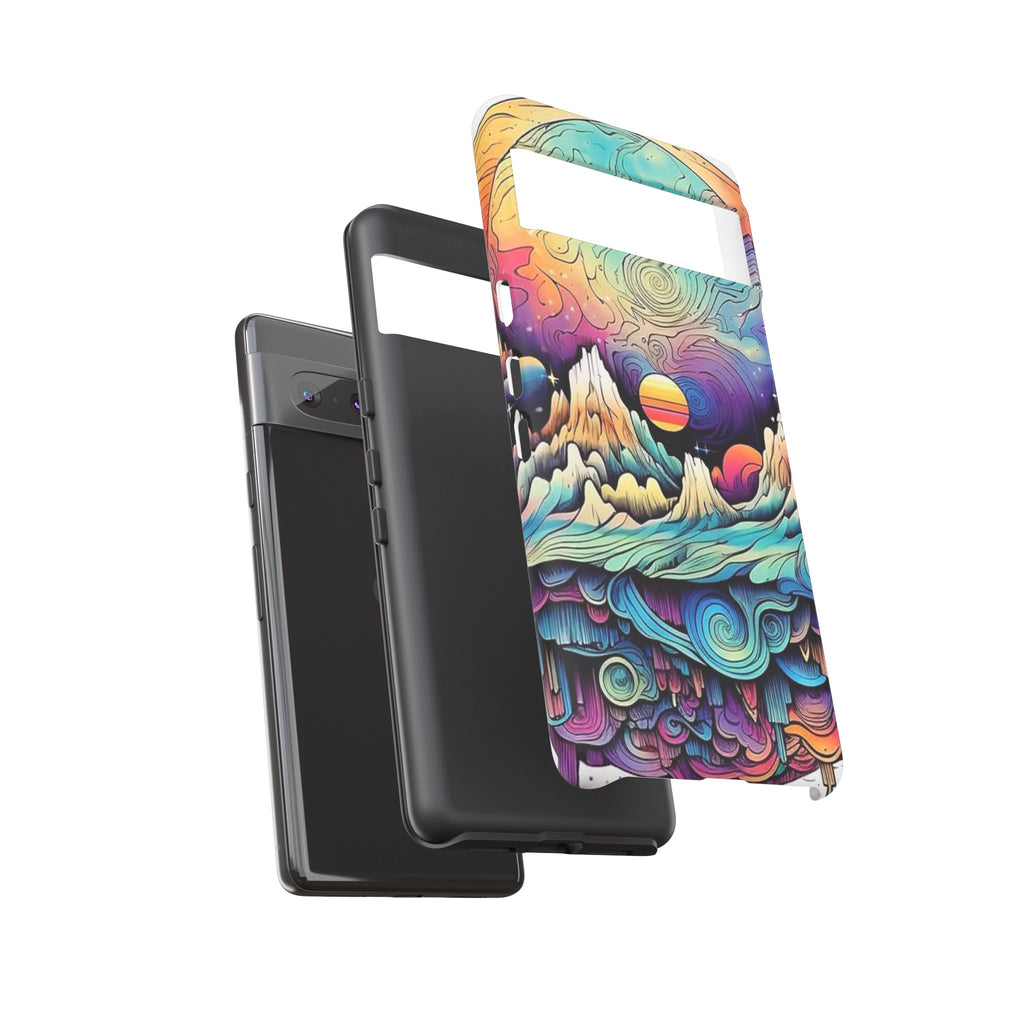Psychedelic Mountain Sunset Tough Case