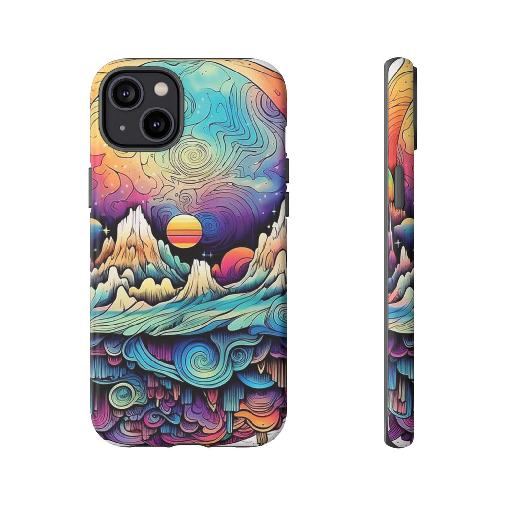 Psychedelic Mountain Sunset Tough Case