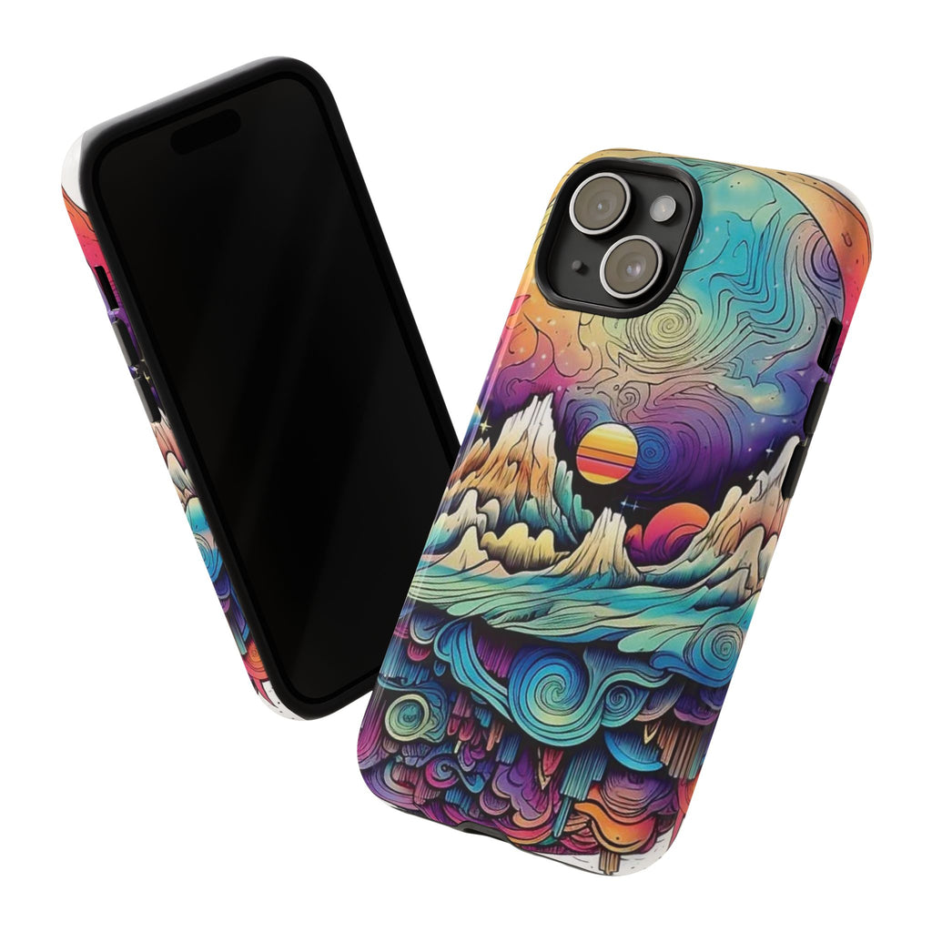 Psychedelic Mountain Sunset Tough Case