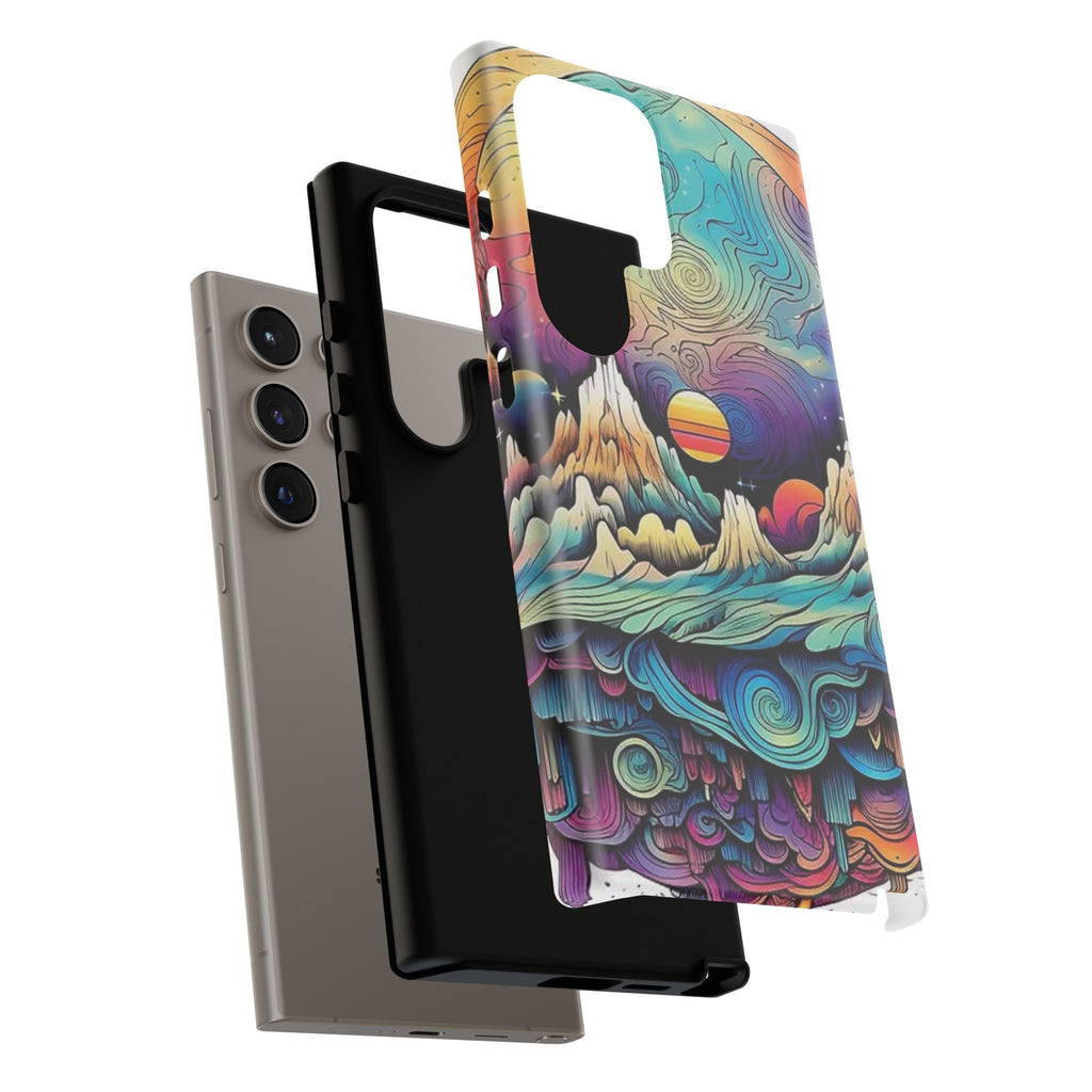 Psychedelic Mountain Sunset Tough Case