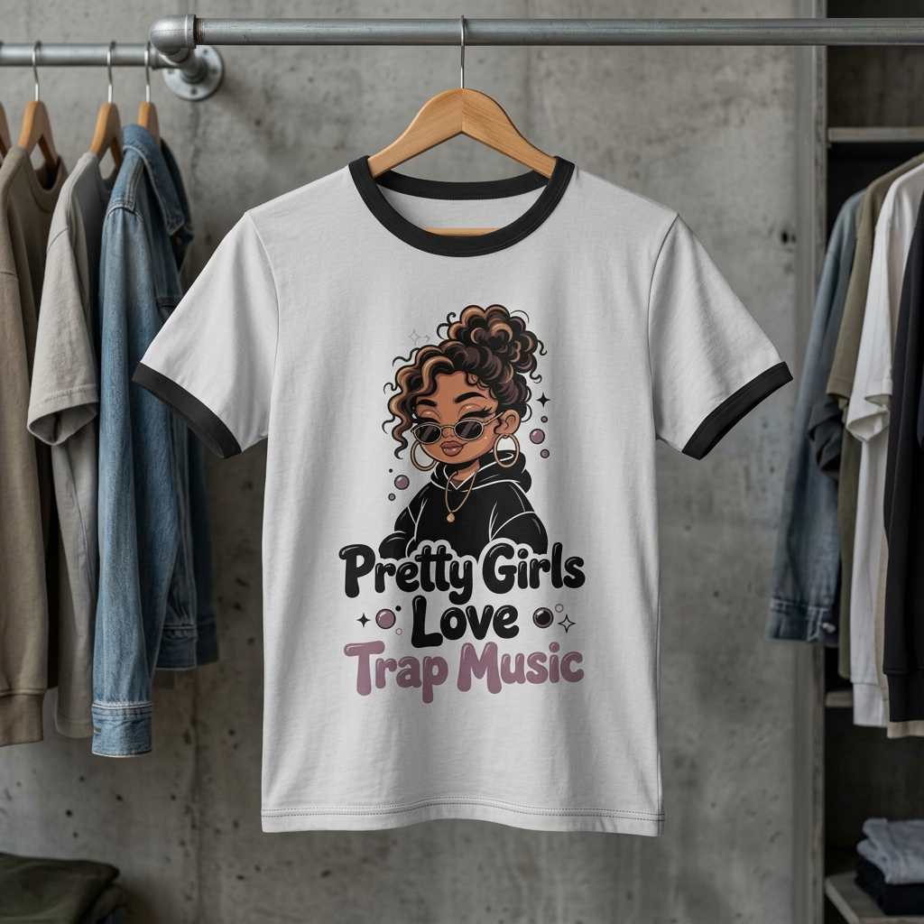 Swag Girl Vibe Women's Ringer Tee