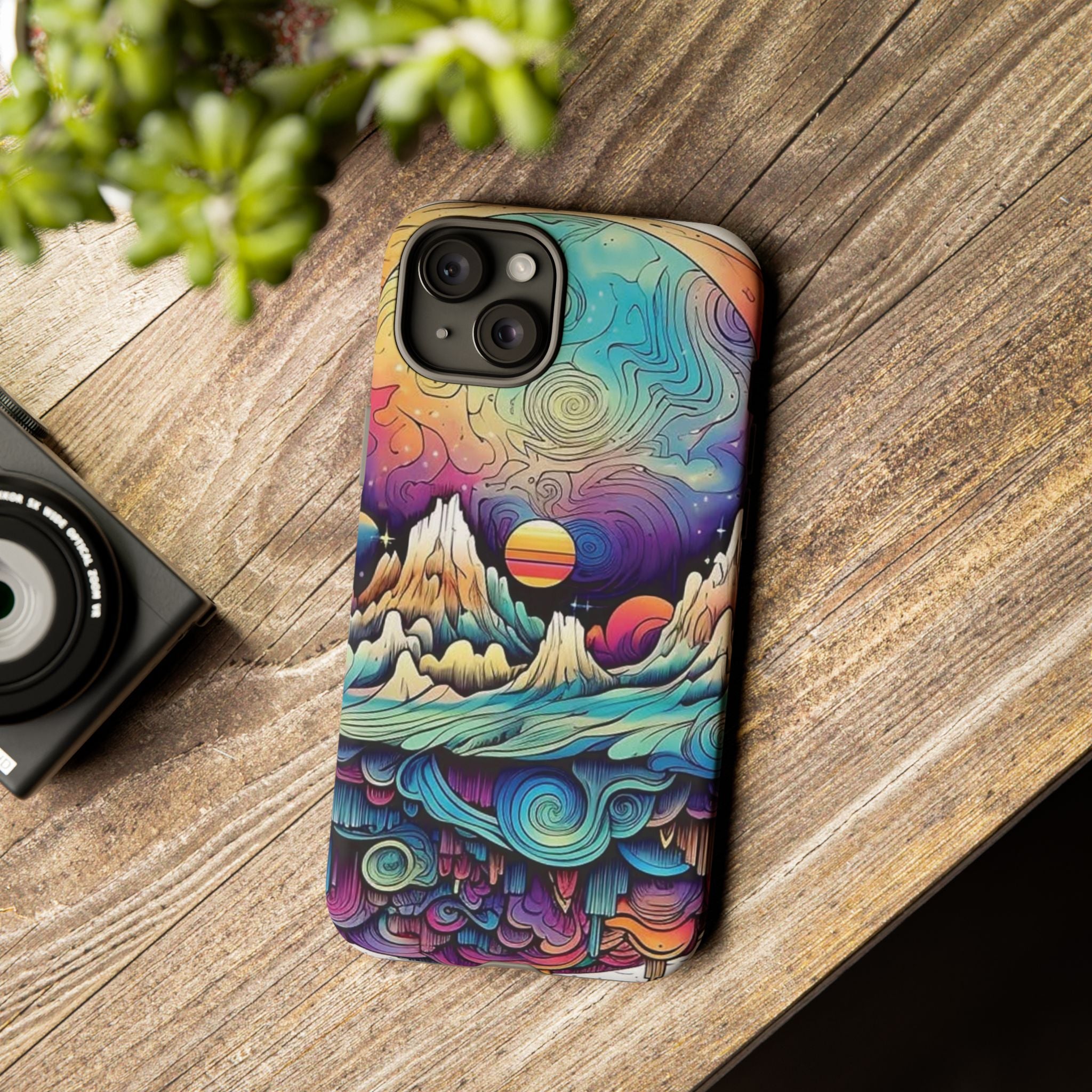 Psychedelic Mountain Sunset Tough Case