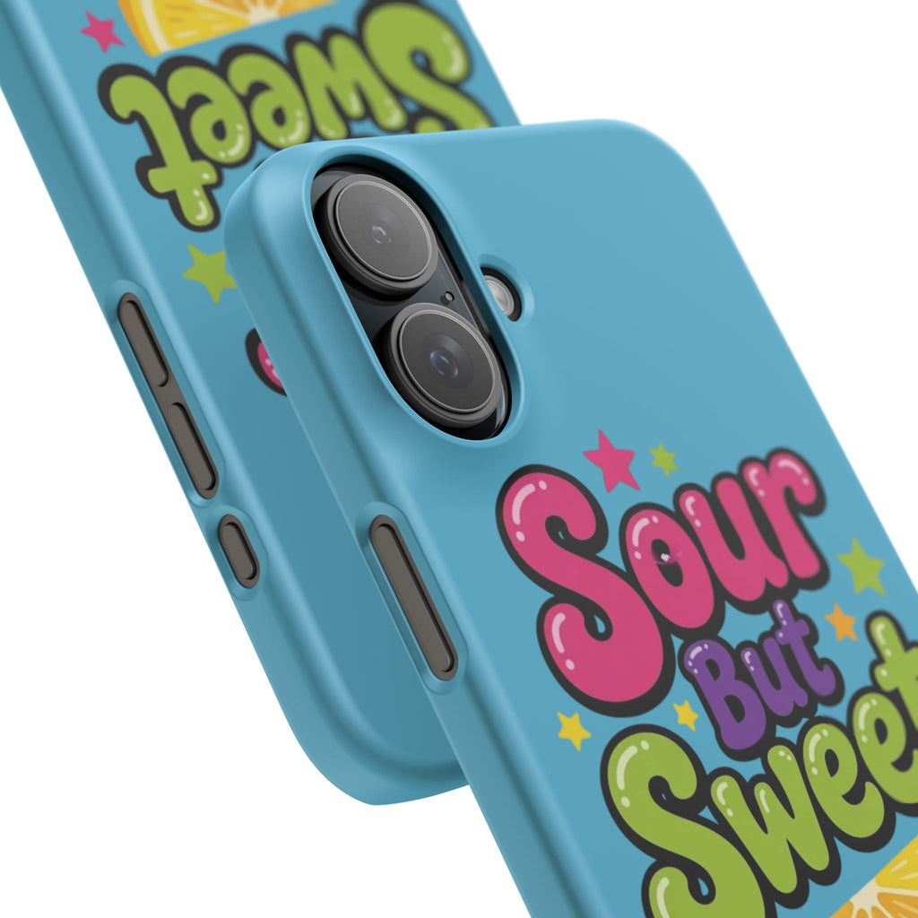 iPhone Case — “Sour But Sweet” Bright Graphic Snap Case