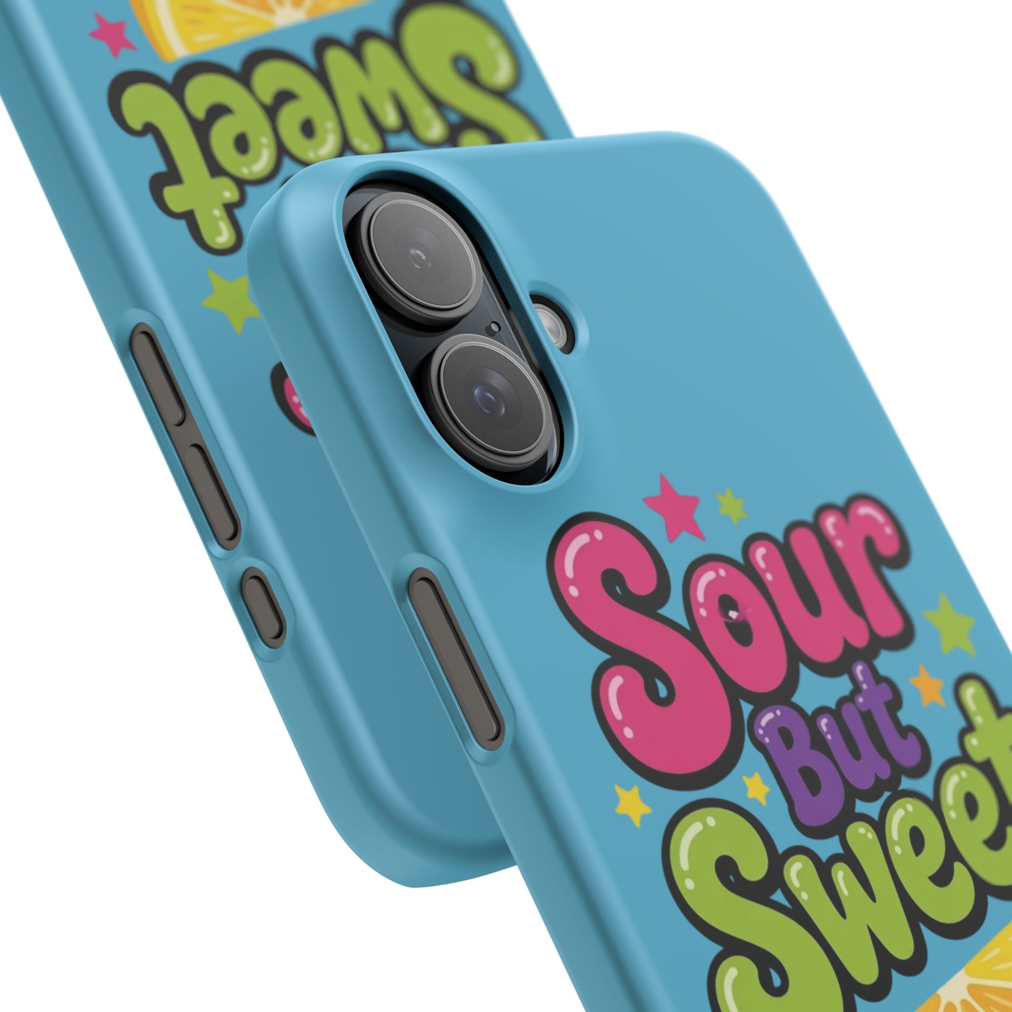 iPhone Case — “Sour But Sweet” Bright Graphic Snap Case