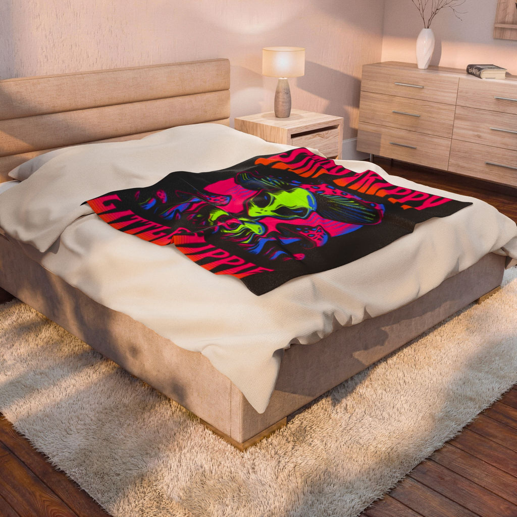 Velveteen Plush Blanket - Customizable Cozy Throw for Home, Gifts & Holidays