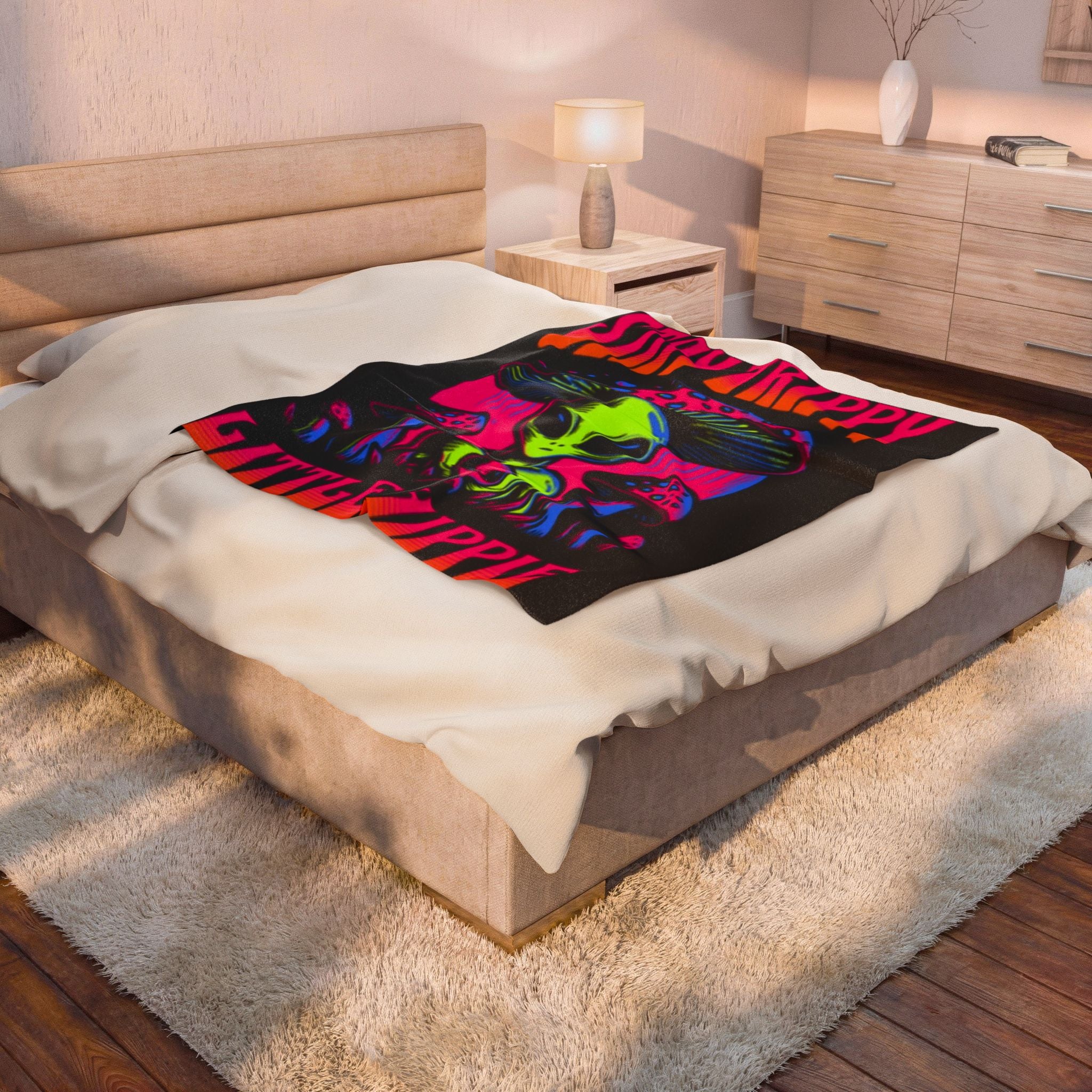 Velveteen Plush Blanket - Customizable Cozy Throw for Home, Gifts & Holidays