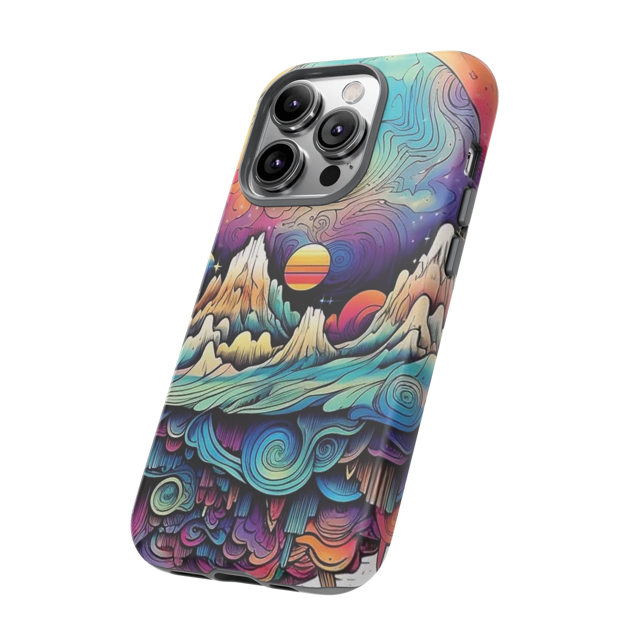 Psychedelic Mountain Sunset Tough Case