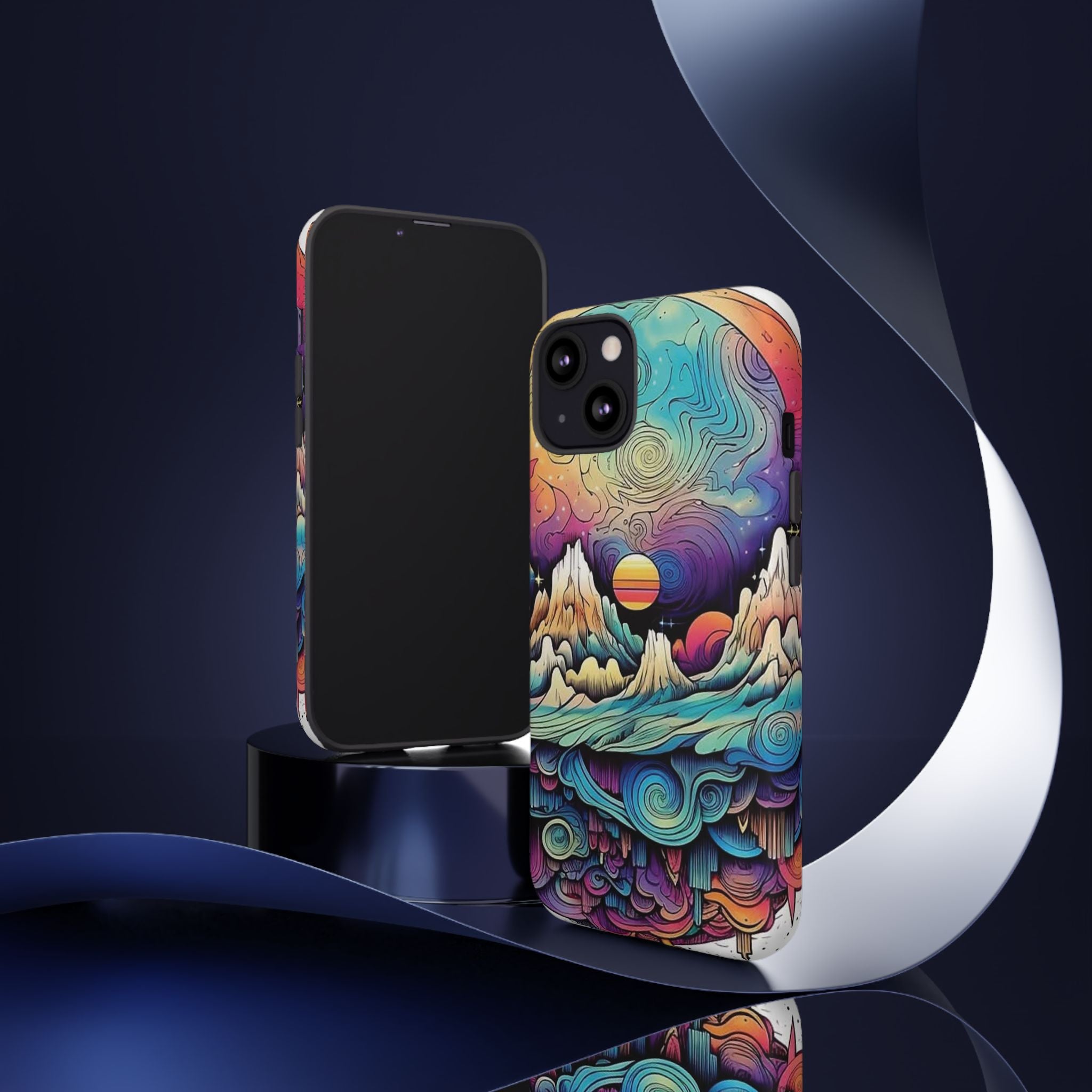 Psychedelic Mountain Sunset Tough Case
