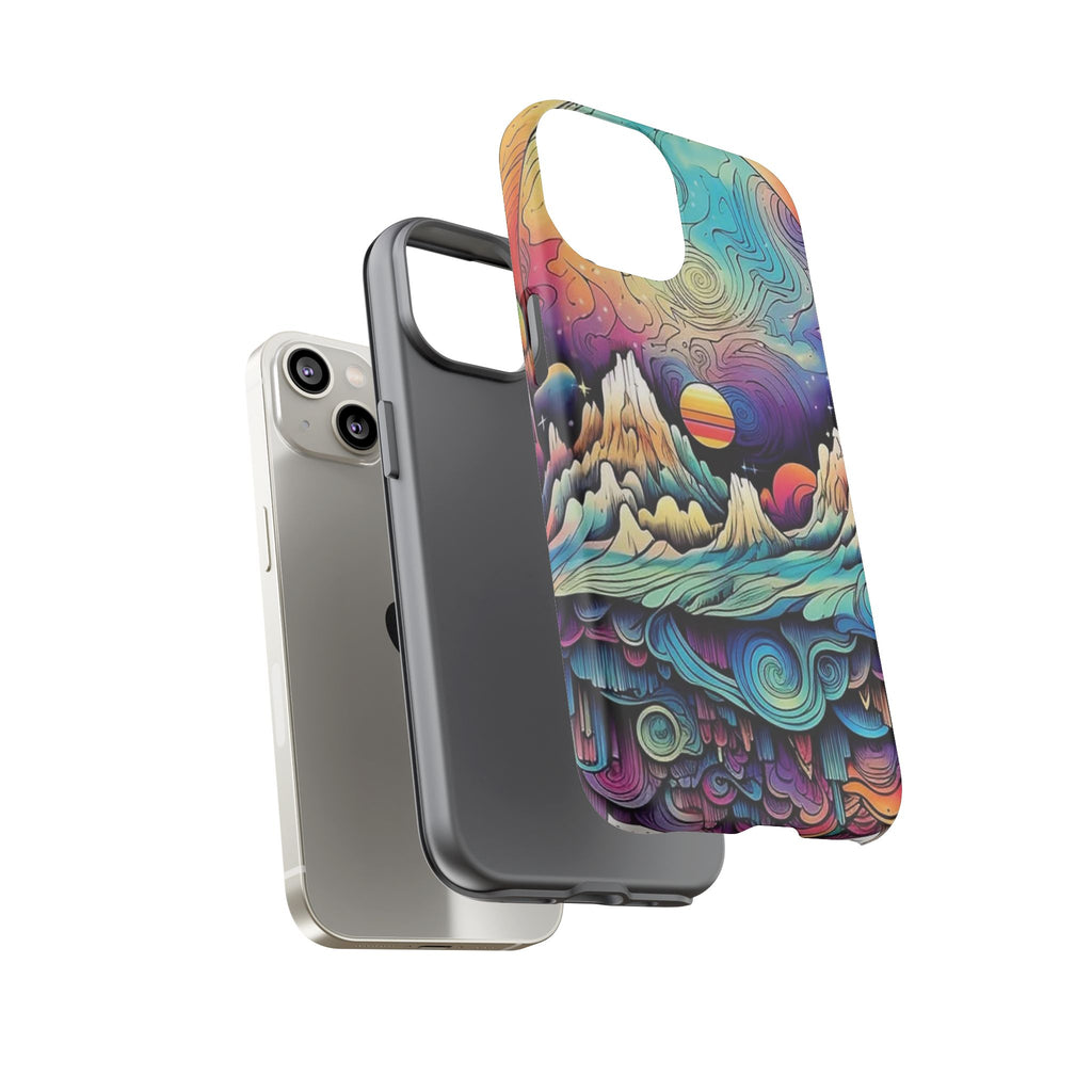 Psychedelic Mountain Sunset Tough Case