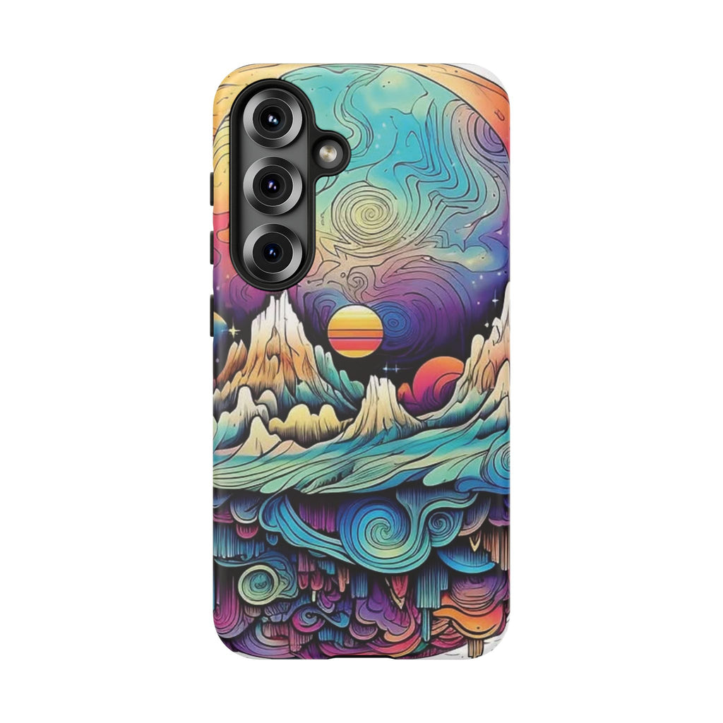Psychedelic Mountain Sunset Tough Case
